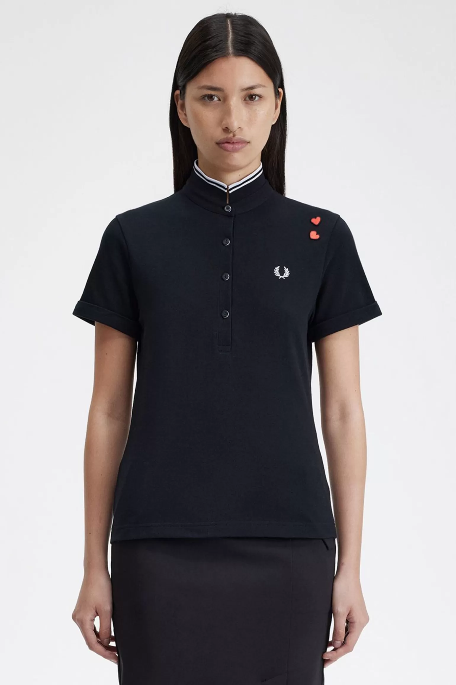 Poloshirts^Fred Perry Amy Shirt Schwarz