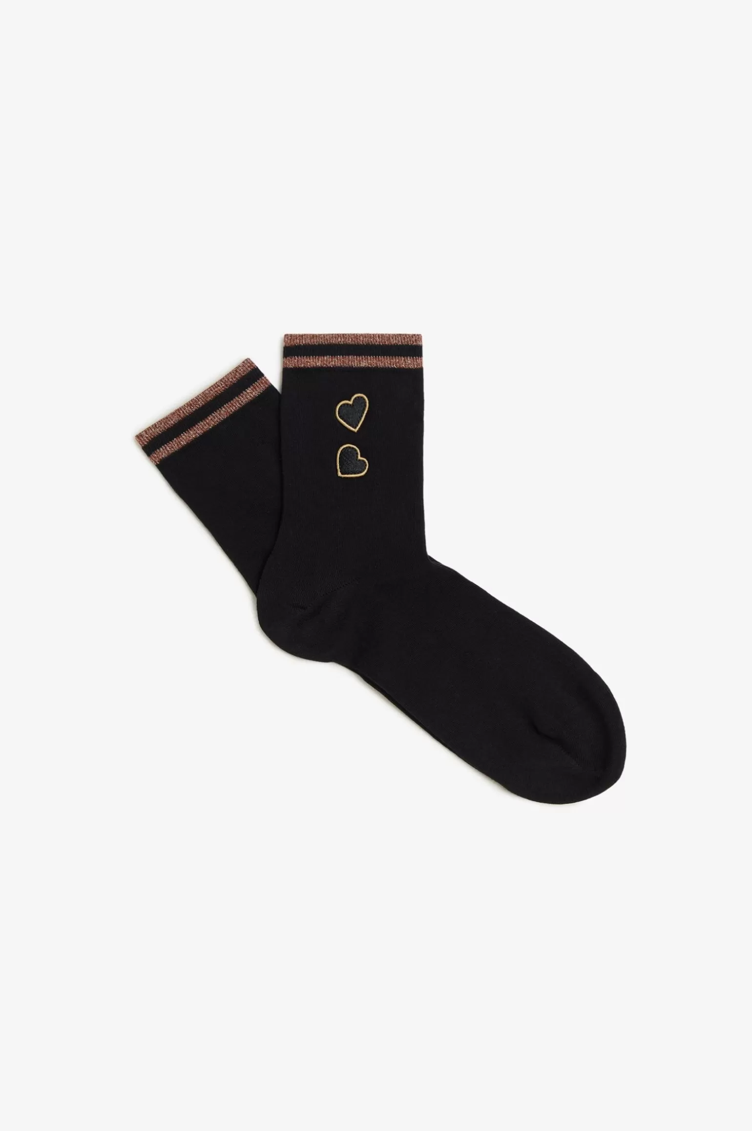 Accessoires | Accessoires^Fred Perry Amy Socken Mit Streifen Schwarz / Marmelade