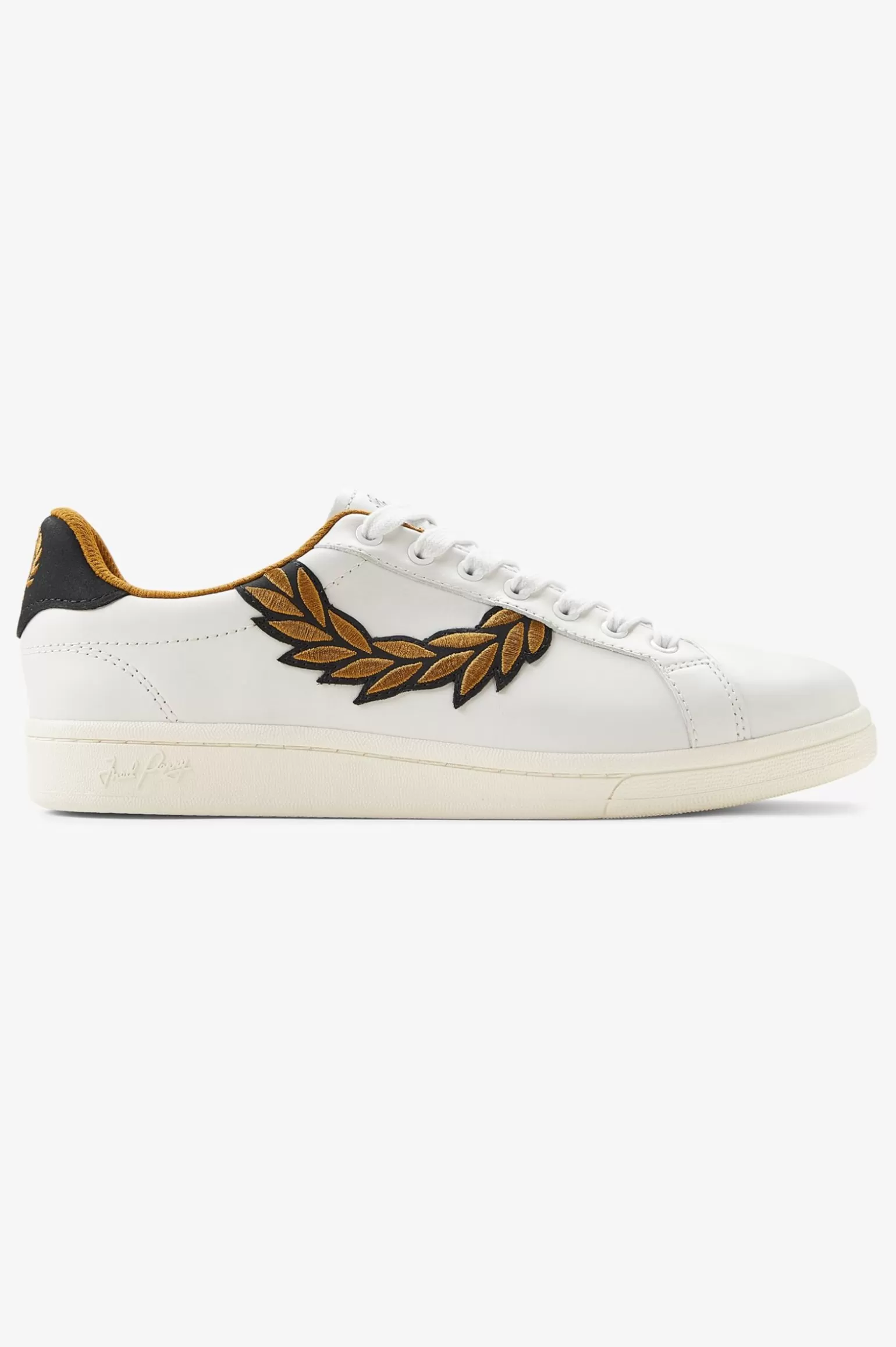 Schuhe^Fred Perry B721 Porzellan / Dunkles Karamell
