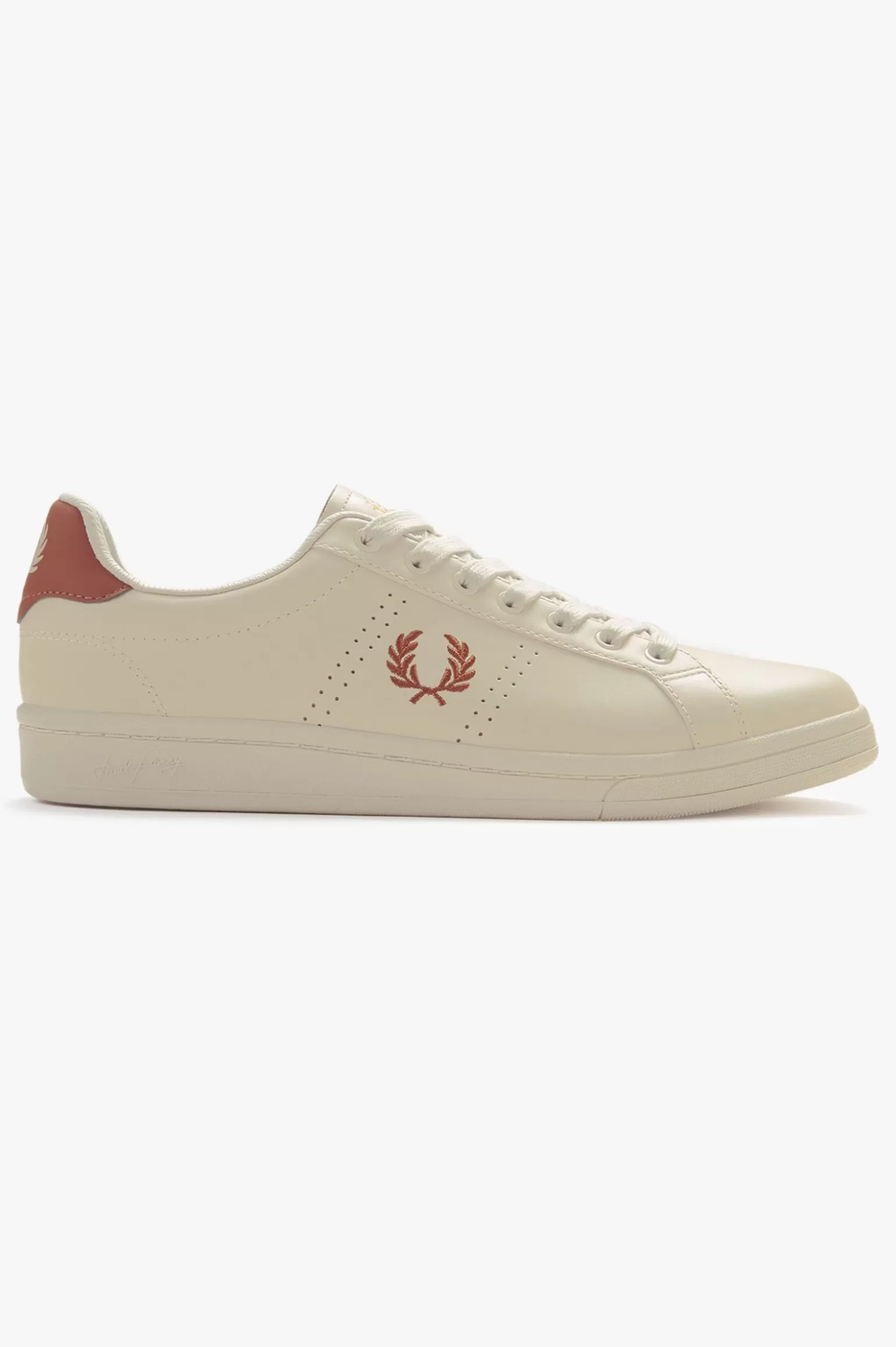 Schuhe^Fred Perry B721 Hellbeige / Marmelade