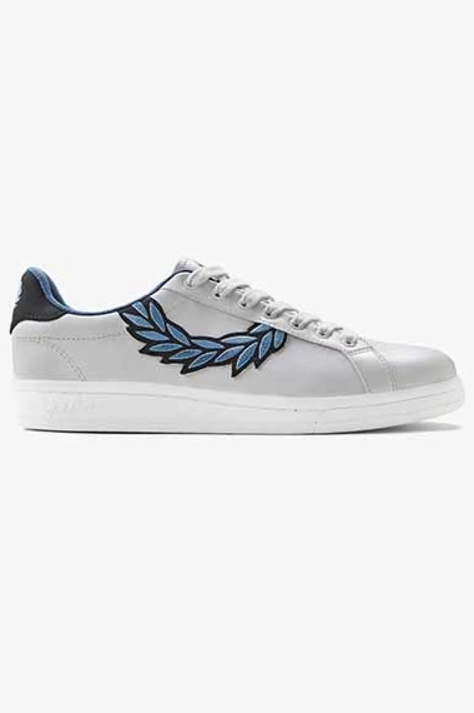 Schuhe^Fred Perry B721 Weiß / Mitternachtsblau