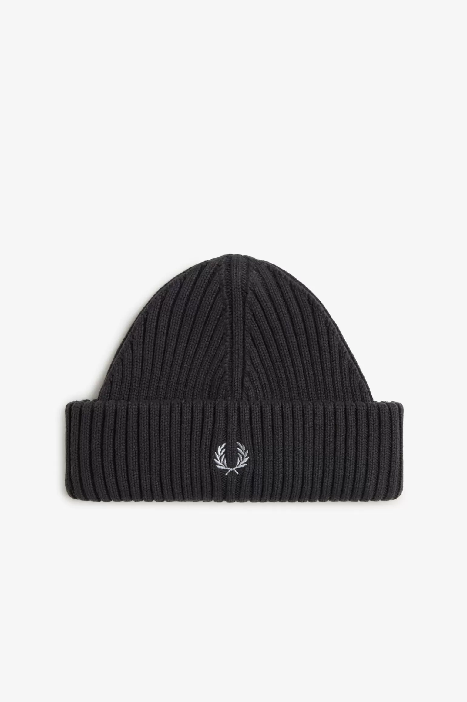 Accessoires | Accessoires^Fred Perry Beanie Aus Gerippter Baumwolle Ankergrau