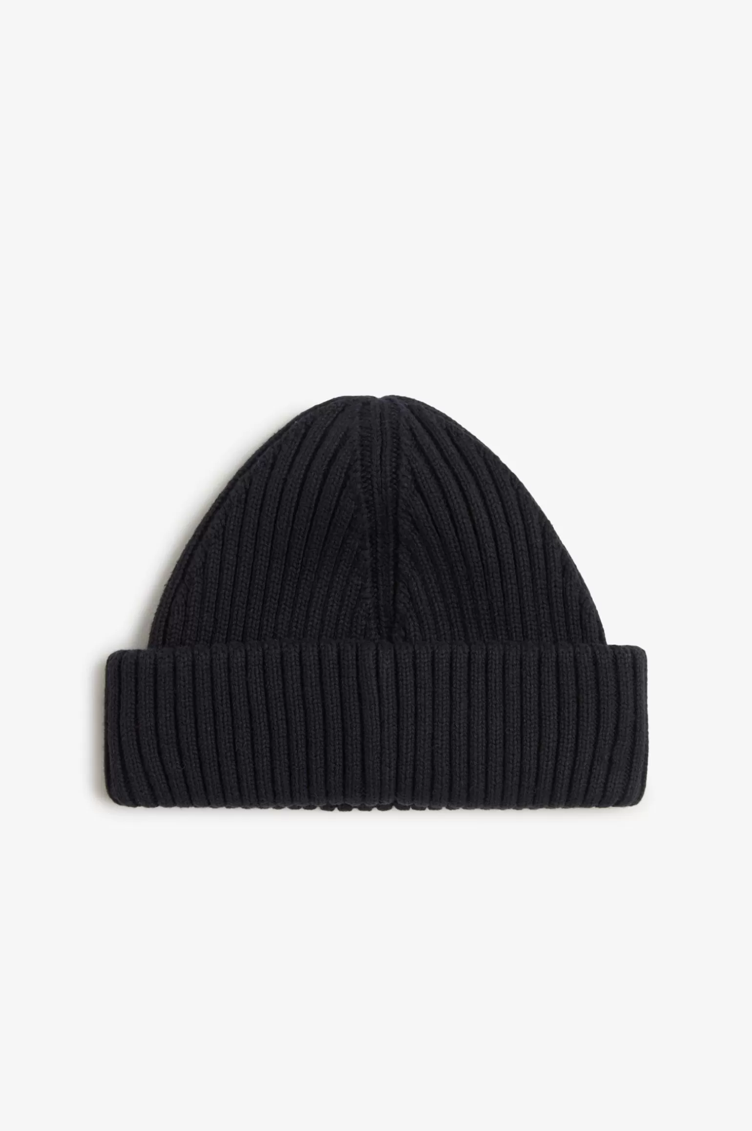 Accessoires | Accessoires^Fred Perry Beanie Aus Gerippter Baumwolle Schwarz