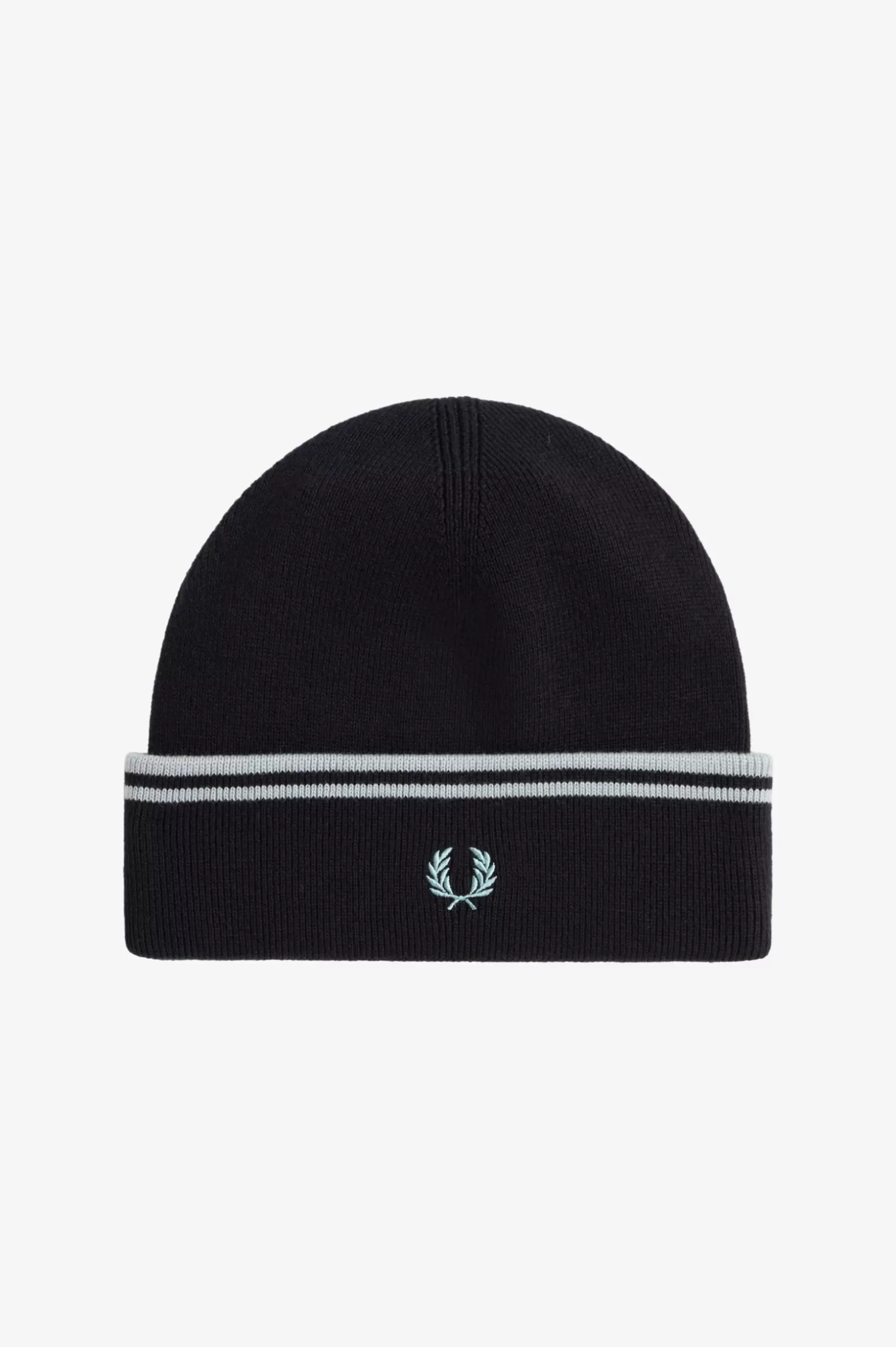 Accessoires | Accessoires^Fred Perry Beanie Mit Doppelstreifen Marineblau / Silberblau / Silberblau