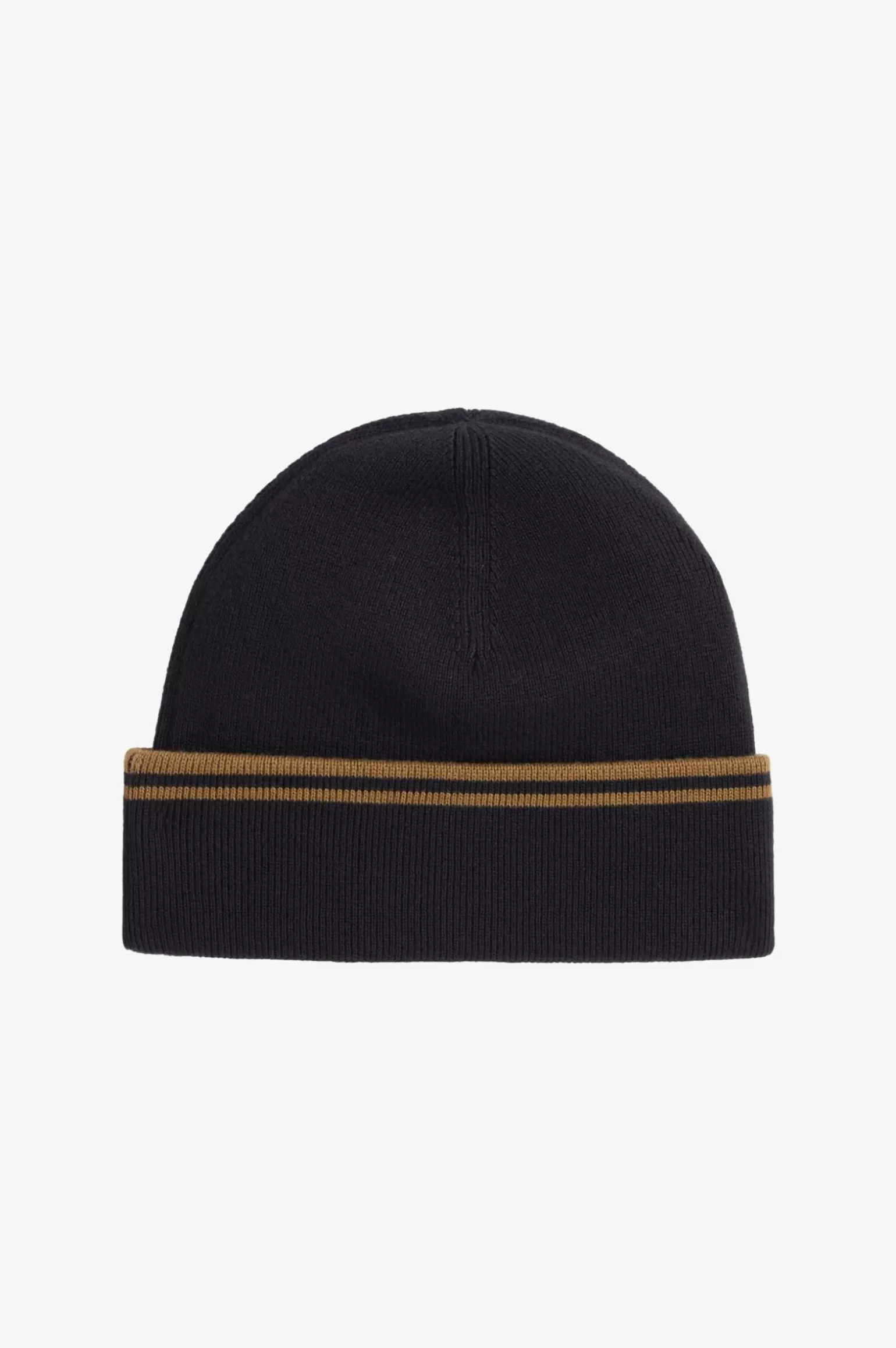 Accessoires | Accessoires^Fred Perry Beanie Mit Doppelstreifen Schwarz / Schattiertes Grau
