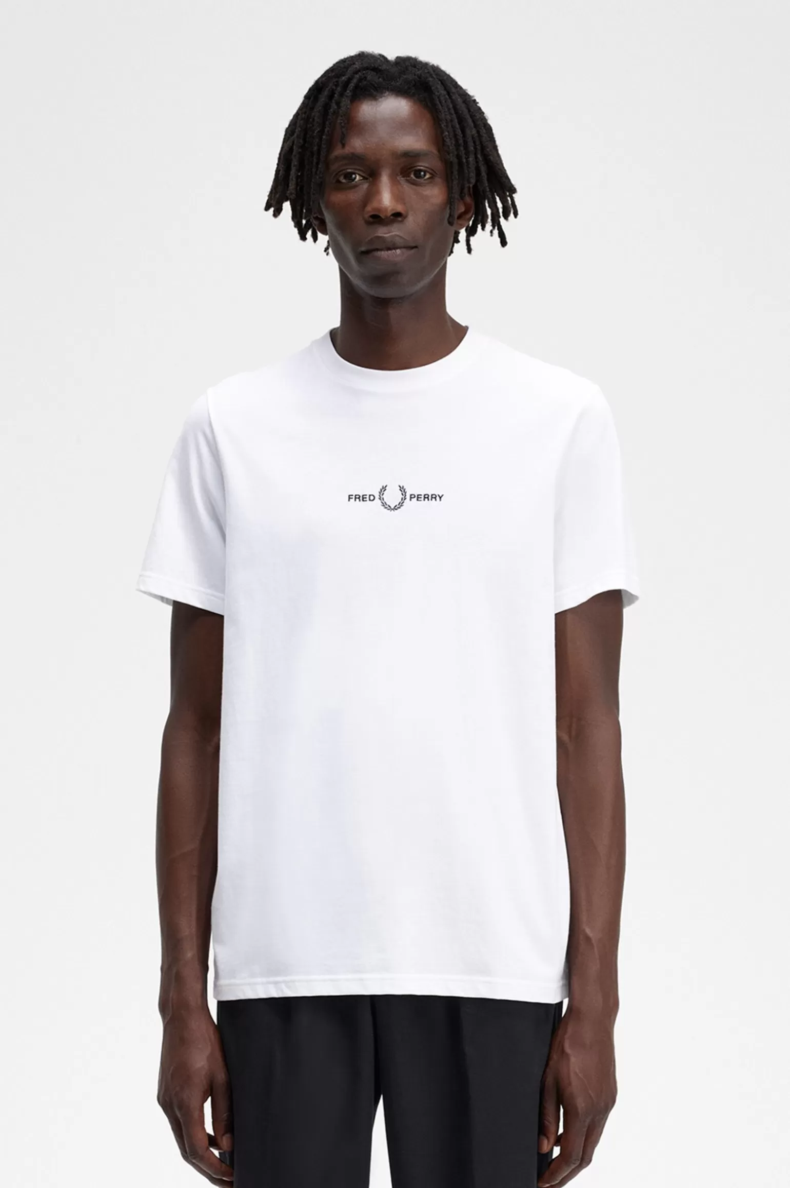 T-Shirts^Fred Perry Besticktes T-Shirt Weiß