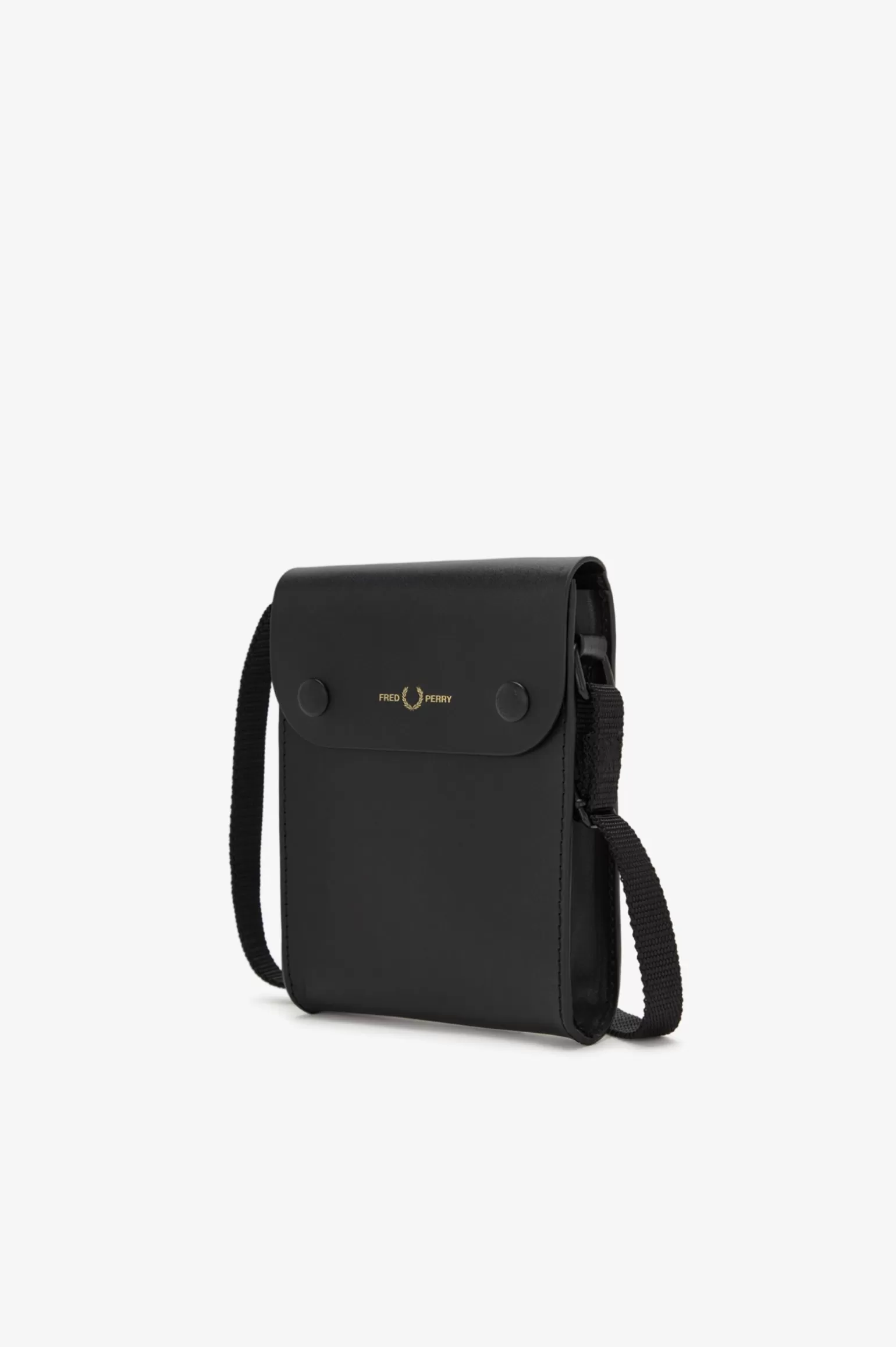 Accessoires | Accessoires^Fred Perry Beuteltasche Aus Brüniertem Leder Schwarz