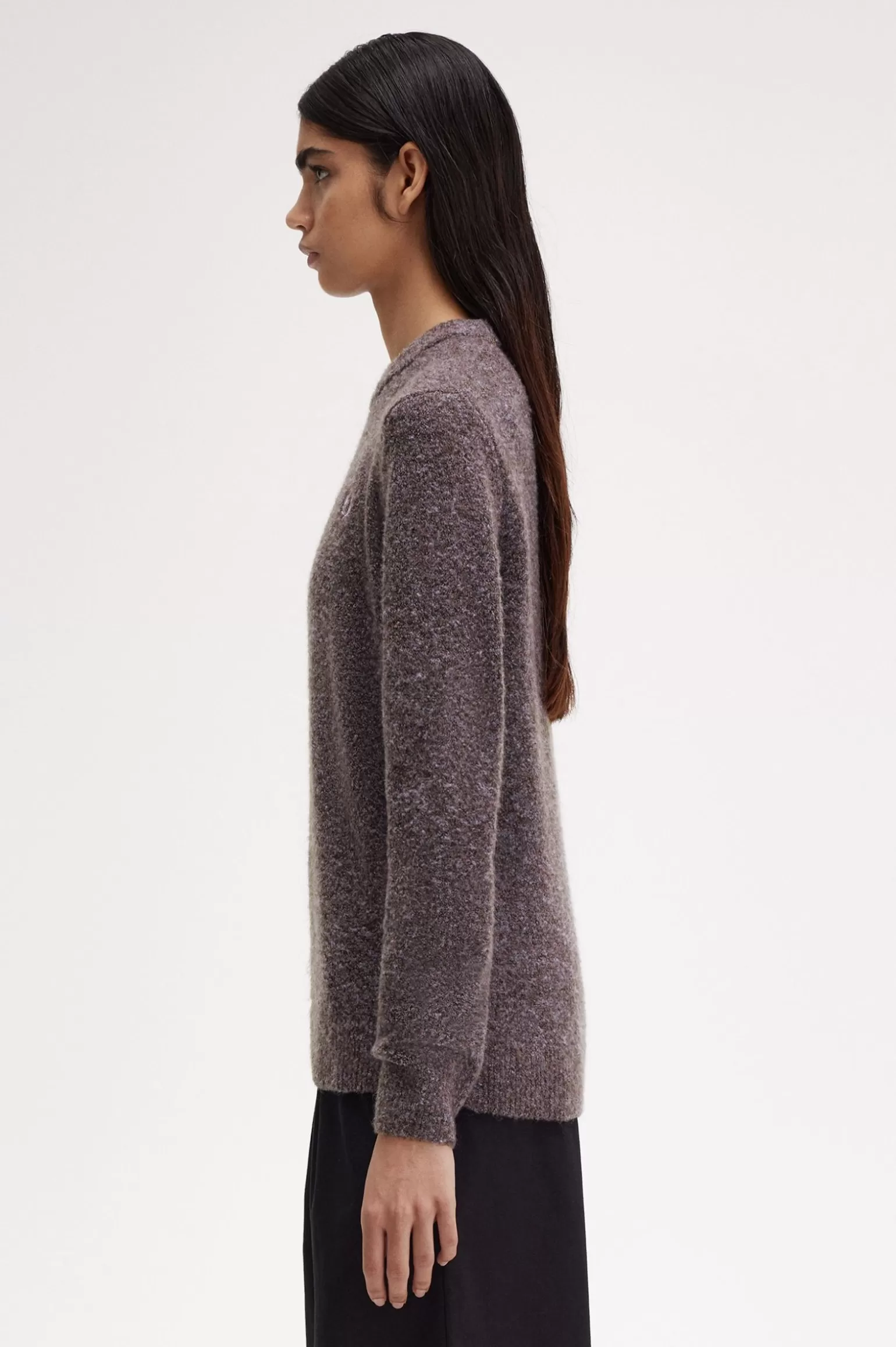 Knitwear^Fred Perry Bouclé-Pullover Carrington Brick / Ultraviolett
