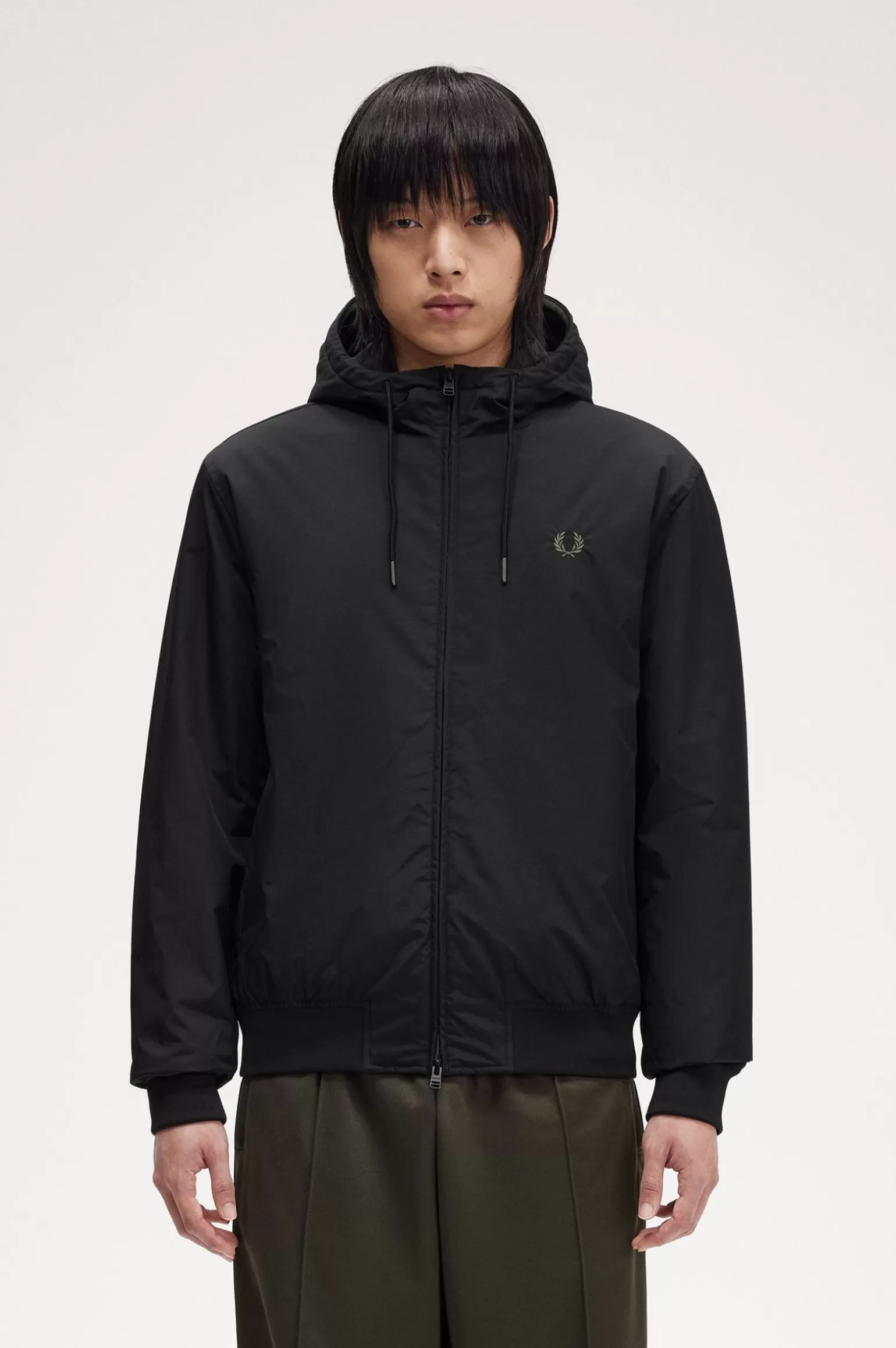 Mäntel und Jacken^Fred Perry Brentham Jacke Mit Kapuze Schwarz
