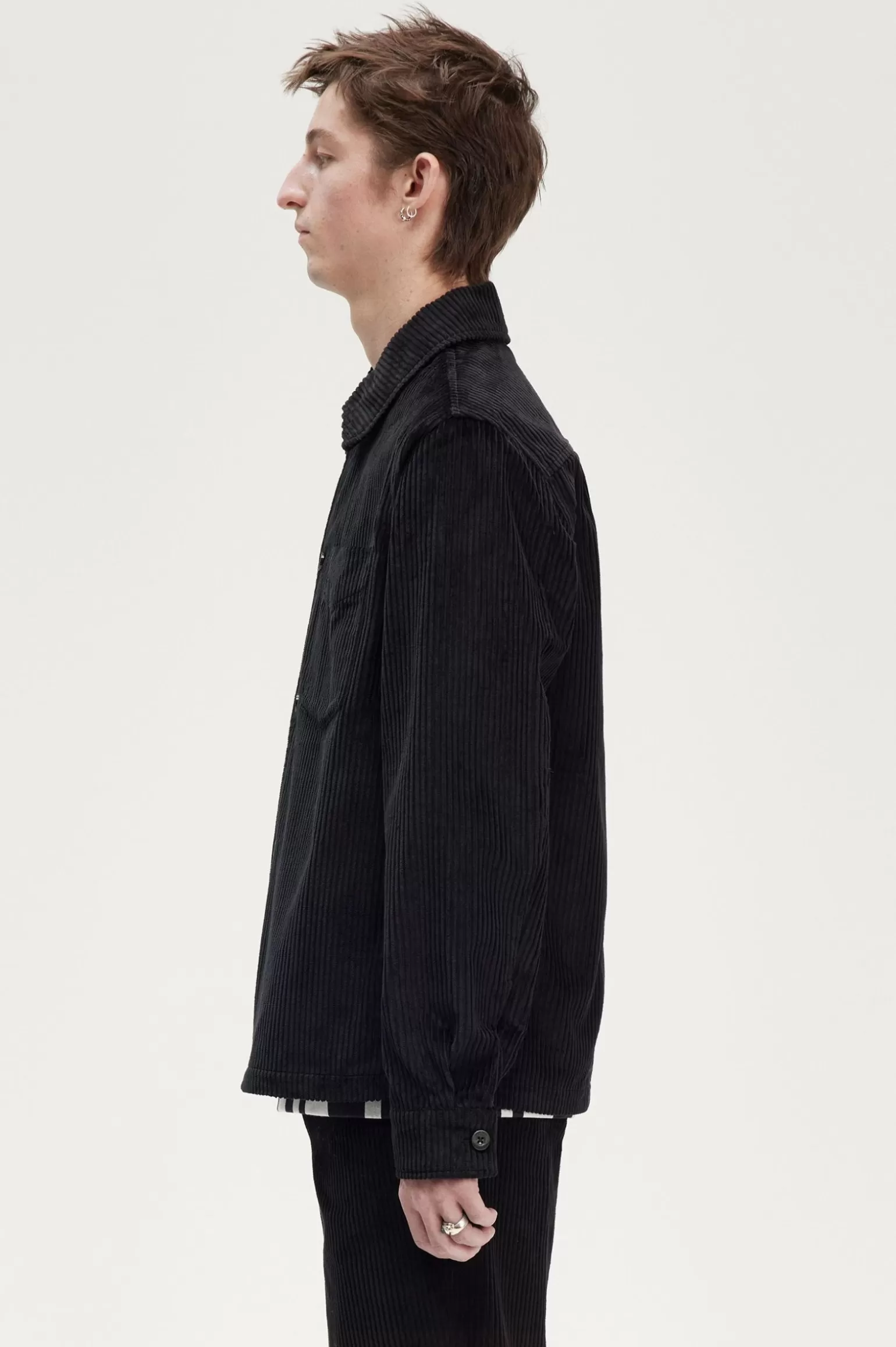 Hemdjacken | Hemden^Fred Perry Cord-Hemdjacke Schwarz