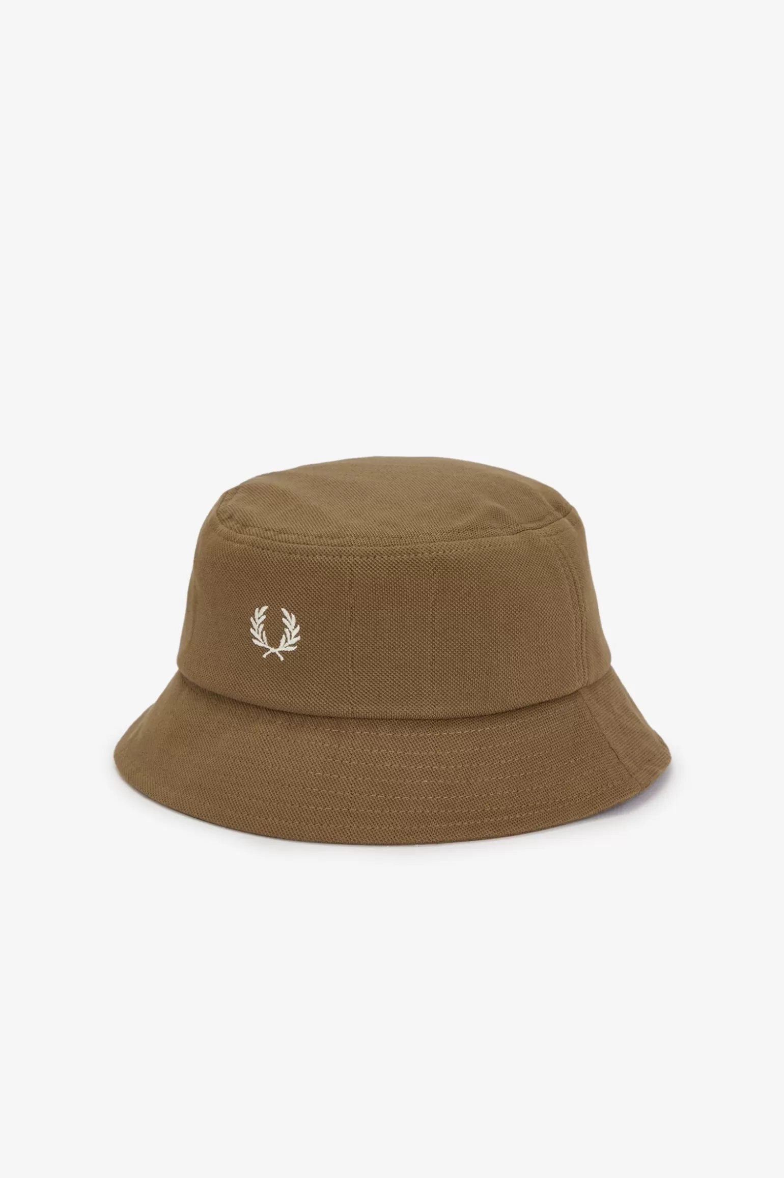 Accessoires | Accessoires^Fred Perry Fischerhut Aus Pikee Schattiertes Steingrau / Ecru
