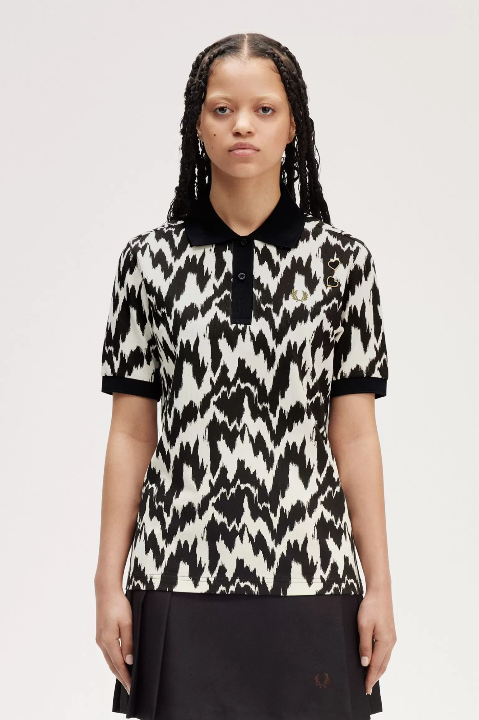 Poloshirts^Fred Perry Poloshirt Mit Animal-Print Ecru
