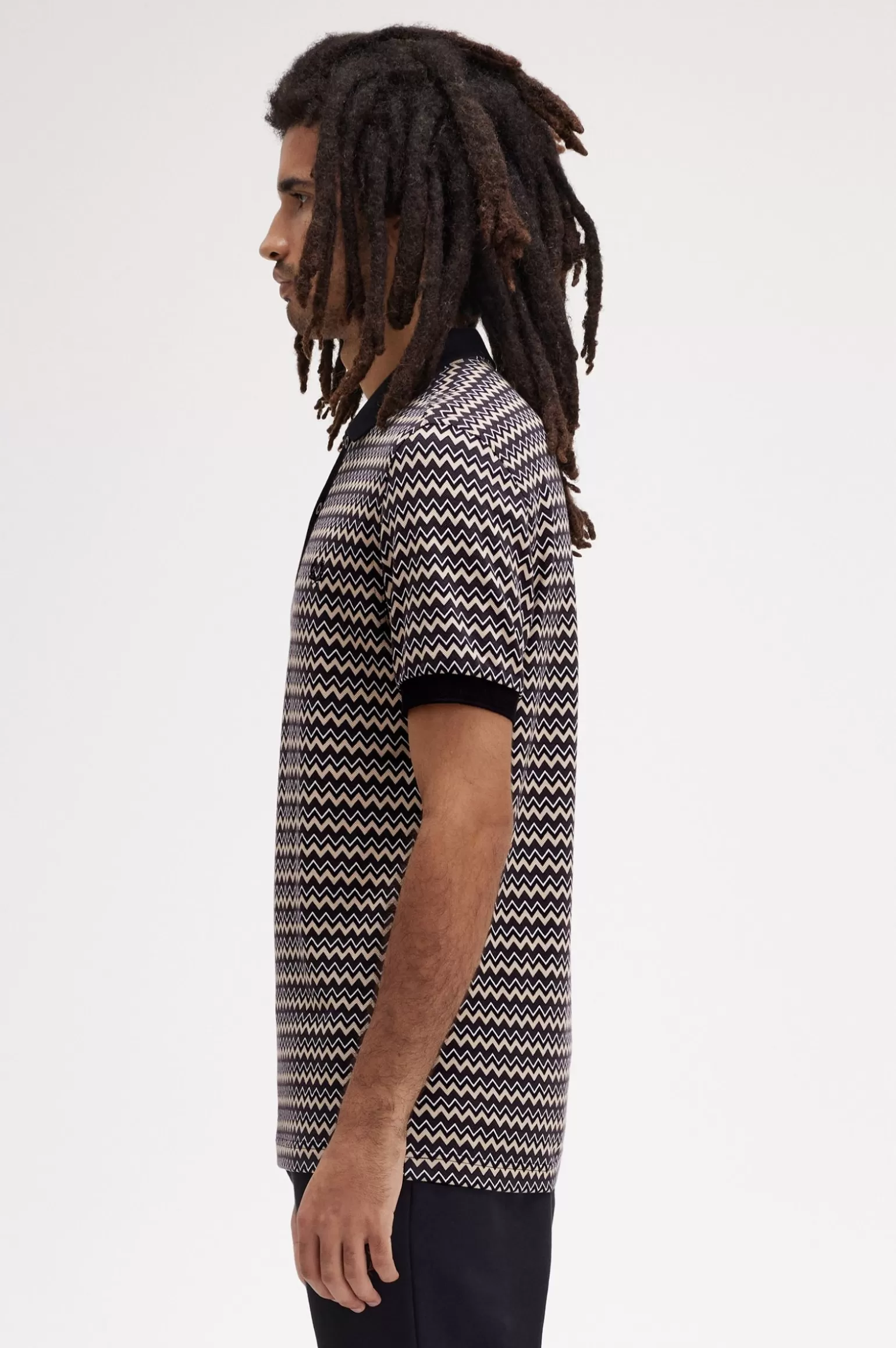 Poloshirts^Fred Perry Shirt Mit Zickzack-Print Schneeweiß