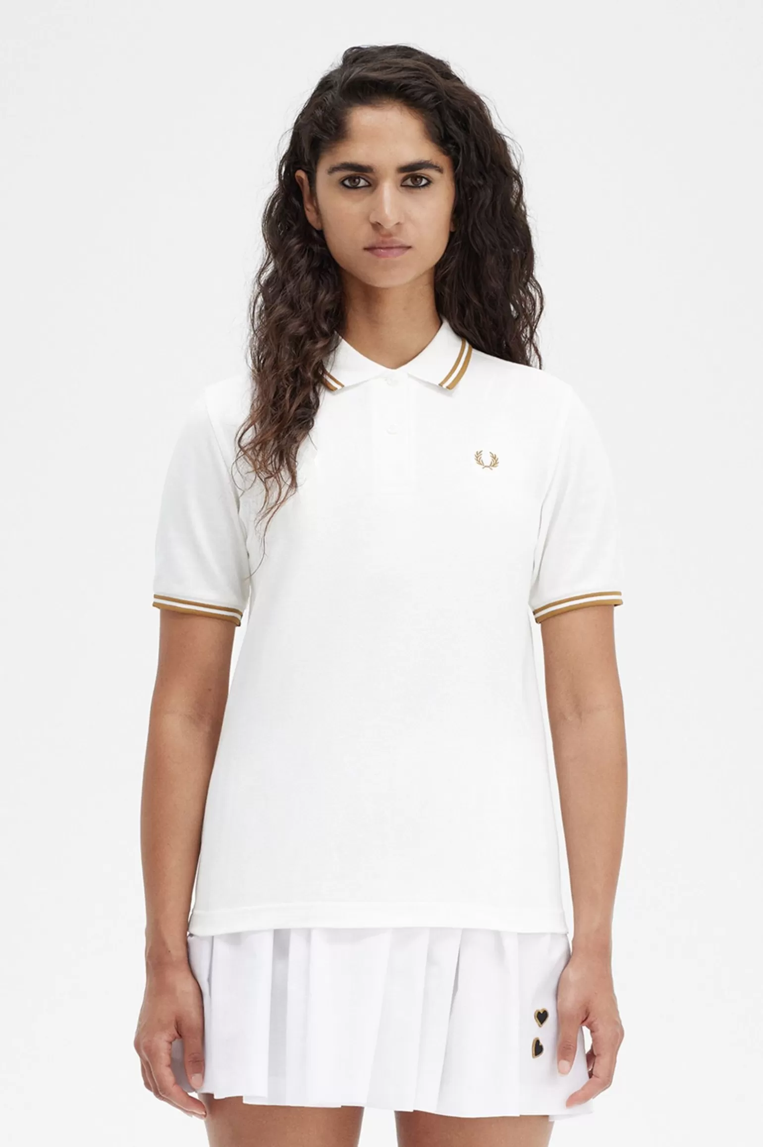 Poloshirts^Fred Perry G3600 Schneeweiß / Dunkelblau