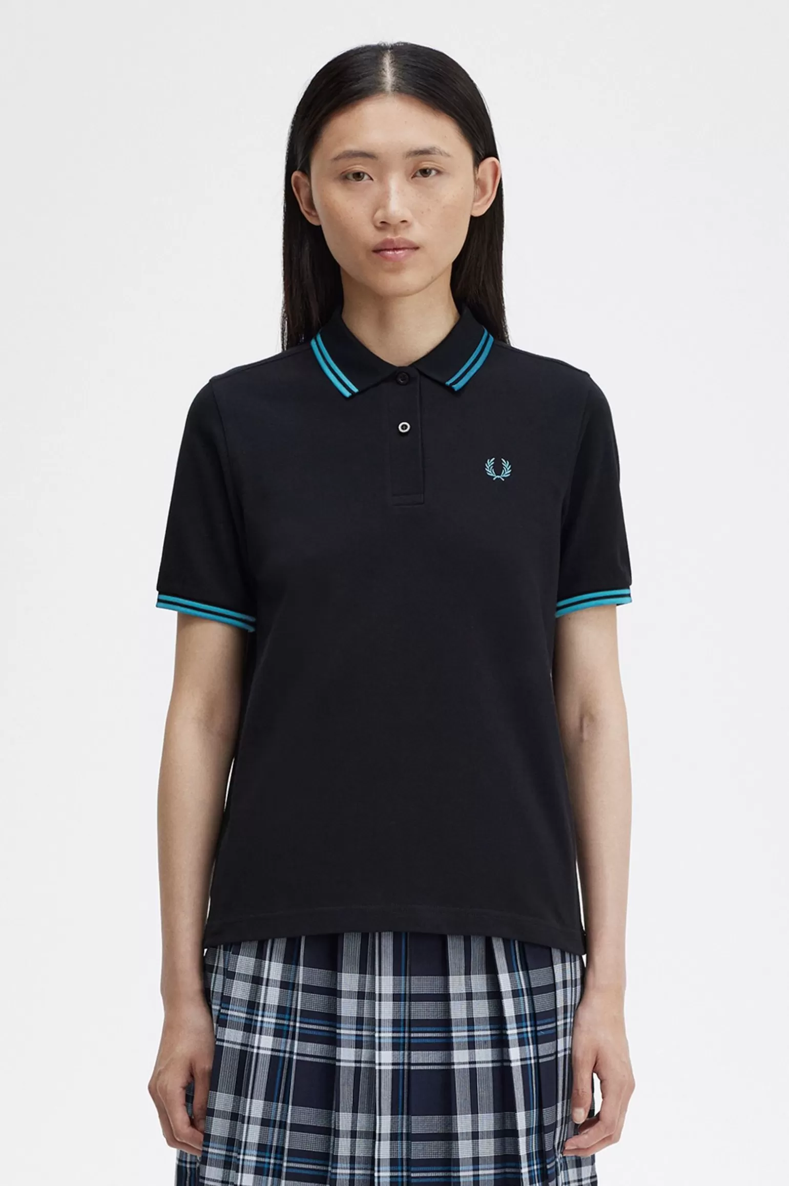 Poloshirts^Fred Perry G3600 Schwarz / Runaway Bay Ocean / Runaway Bay Ocean