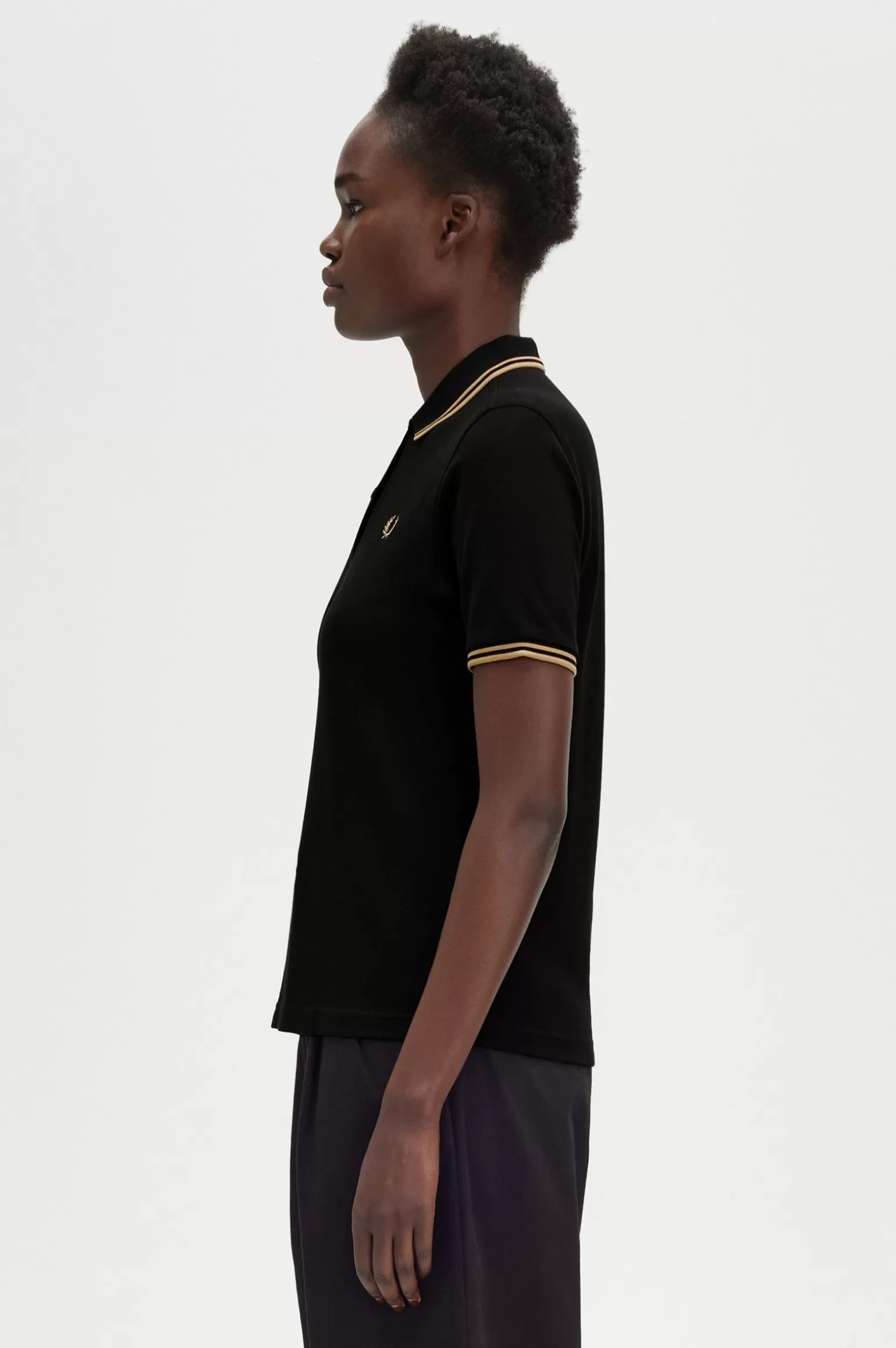 Poloshirts | T-Shirts & Tops^Fred Perry G3600 Schwarz / Warmes Grau / Warmes Grau