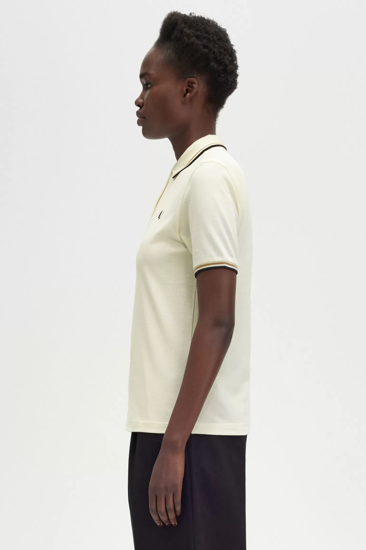 Poloshirts | T-Shirts & Tops^Fred Perry G3600 Ecru / Warmes Grau / Schwarz