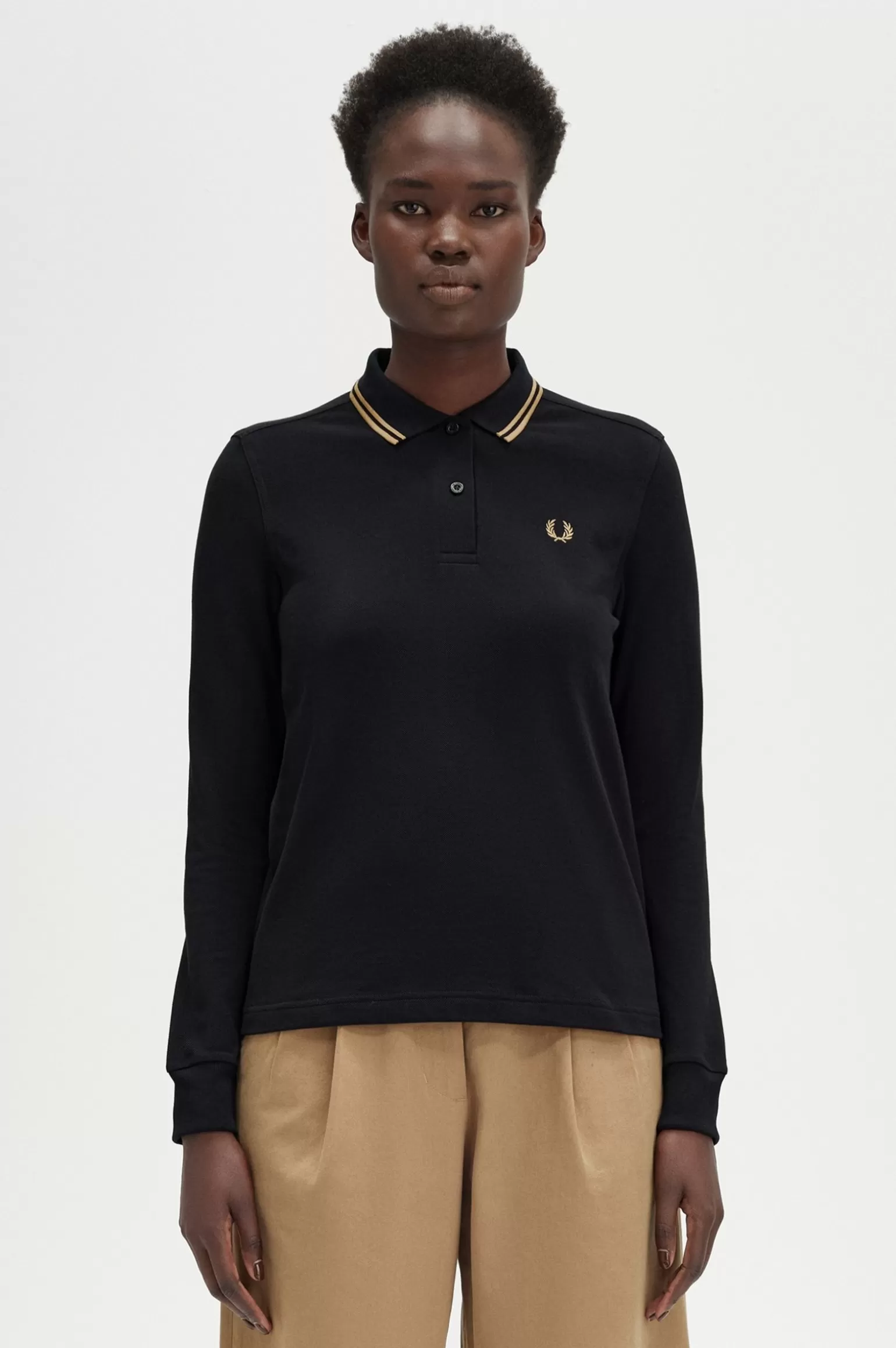 Poloshirts | T-Shirts & Tops^Fred Perry G3636 Schwarz / Warmes Grau / Warmes Grau