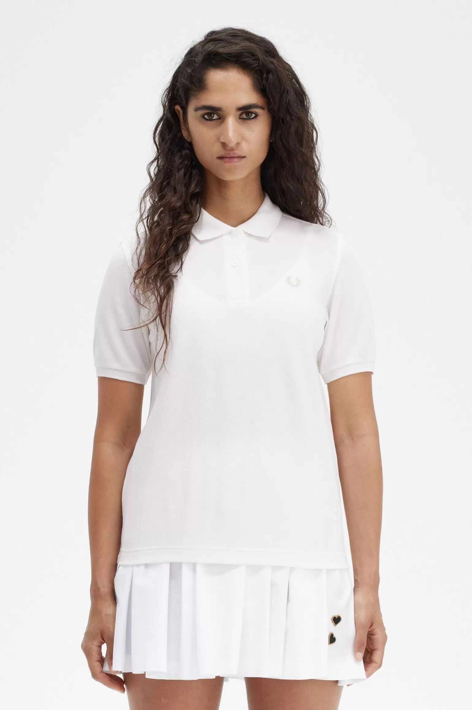 Poloshirts^Fred Perry G6000 Schneeweiß / Dunkelblau