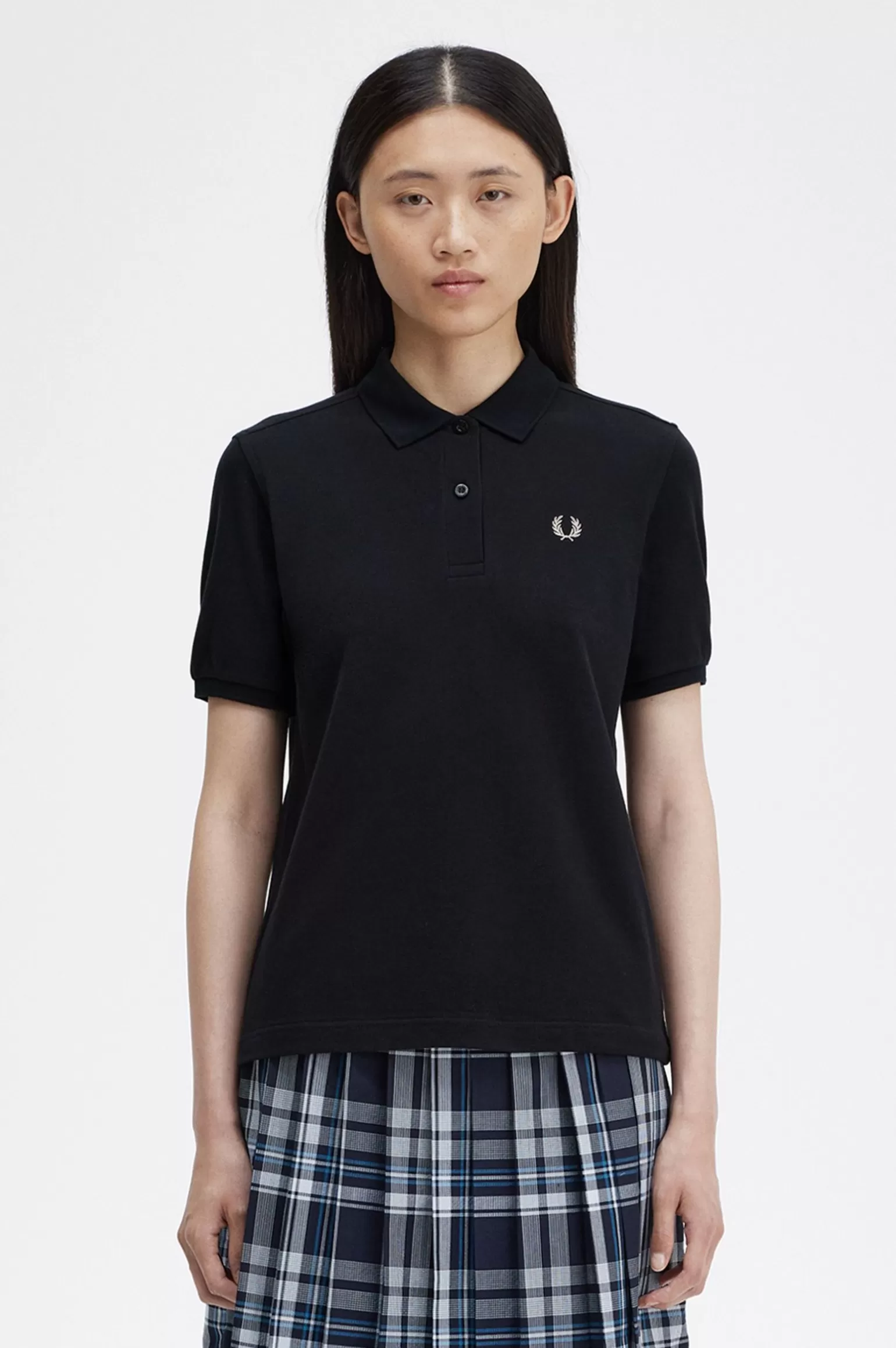 Poloshirts^Fred Perry G6000 Schwarz / Hellbeige