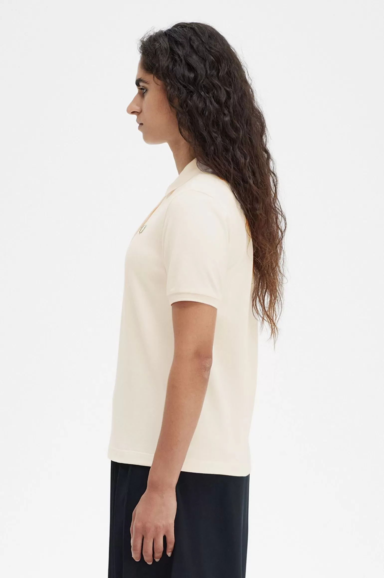 Poloshirts^Fred Perry G6000 Seidig Pfirsichfarben / Dunkles Karamell