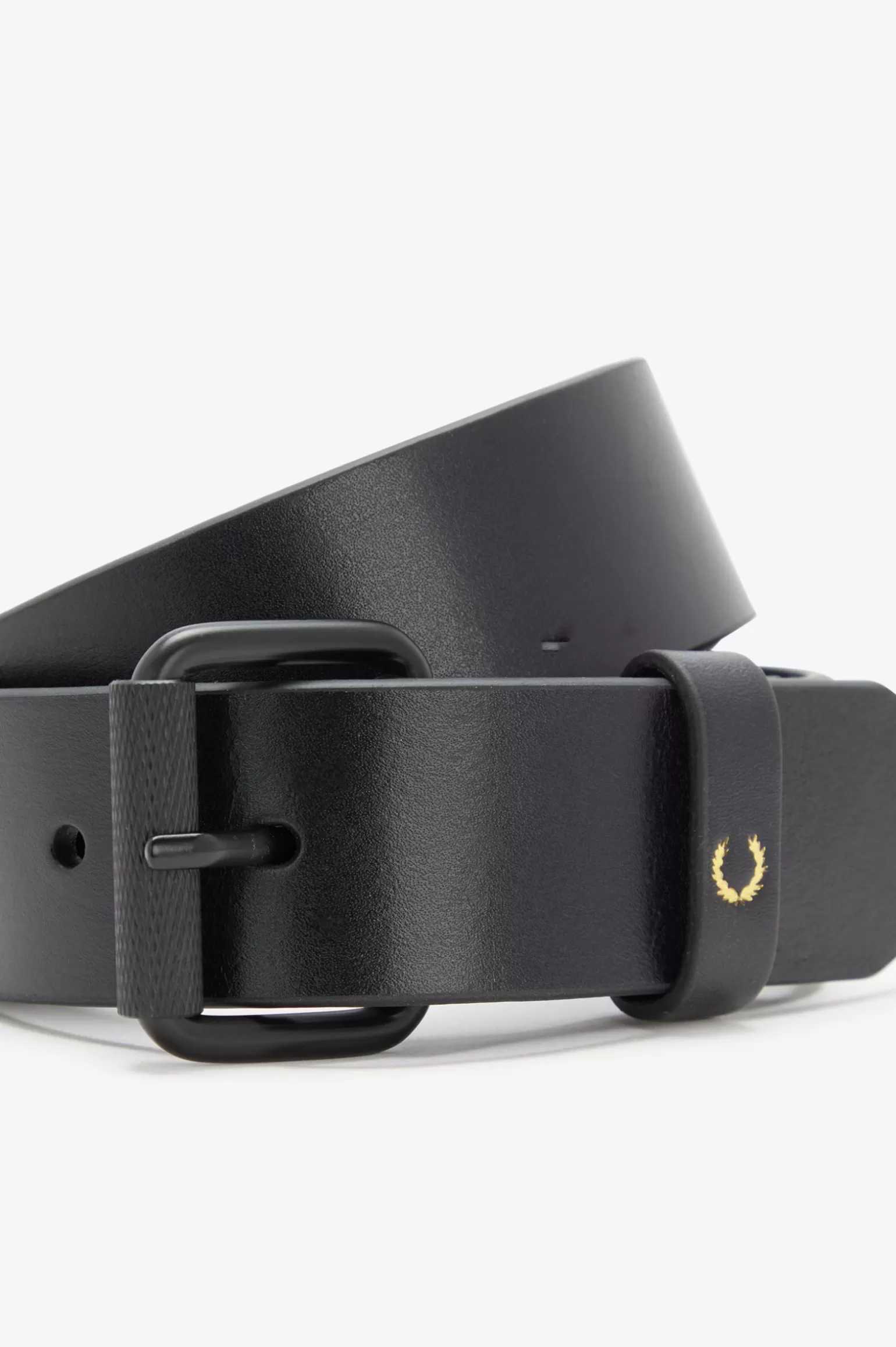 Accessoires | Accessoires^Fred Perry Gürtel Aus Brüniertem Leder Schwarz