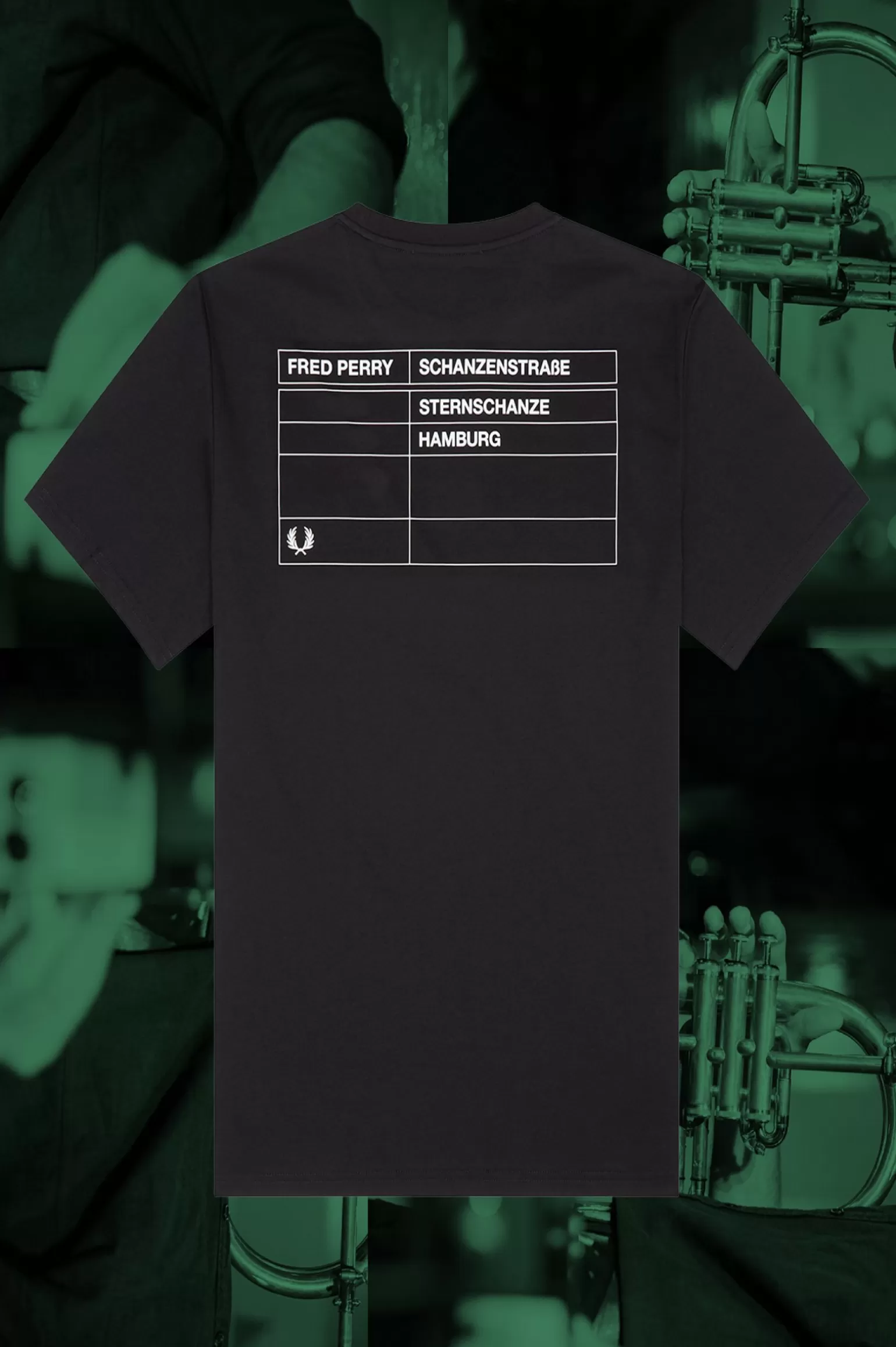 T-Shirts^Fred Perry Hamburg Ringer-T-Shirt Schwarz