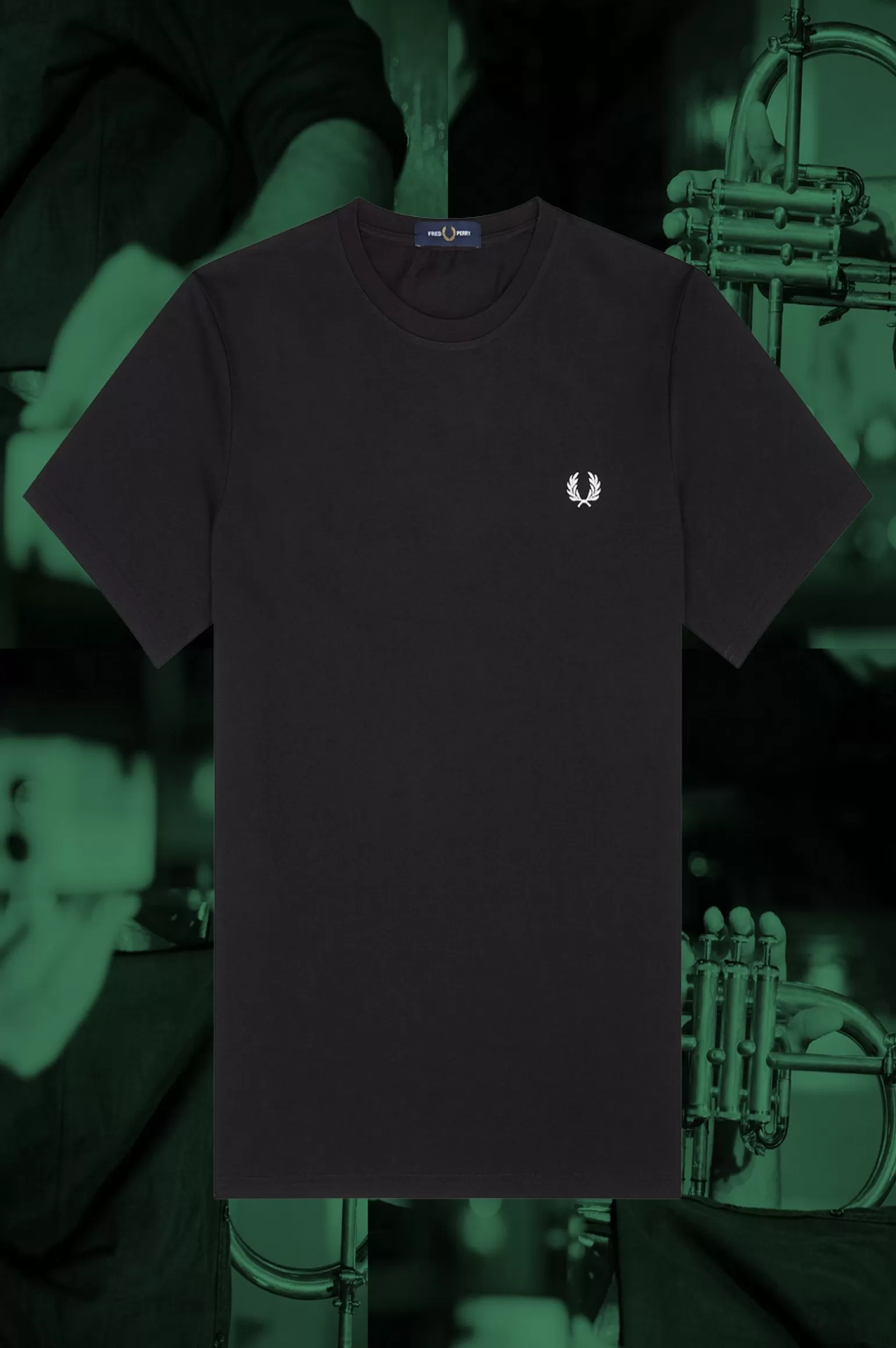 T-Shirts^Fred Perry Hamburg Ringer-T-Shirt Schwarz