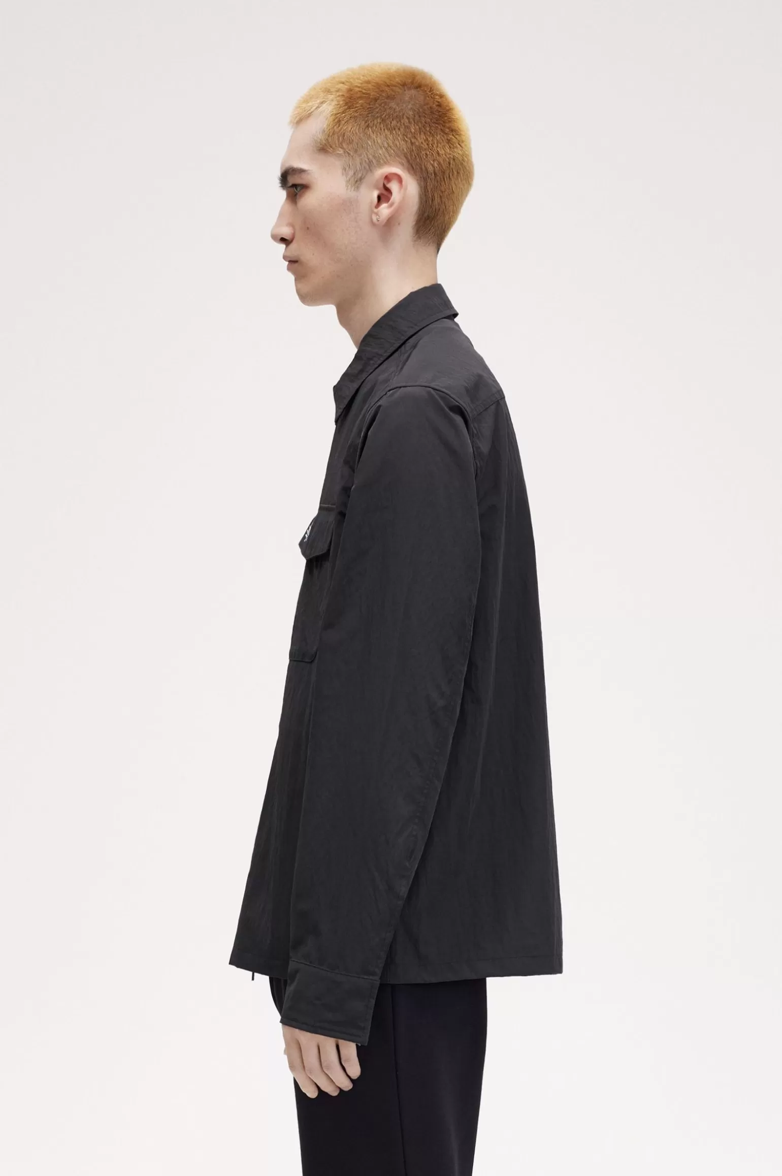 Hemdjacken | Hemden^Fred Perry Hemdjacke Mit Tasche Ankergrau