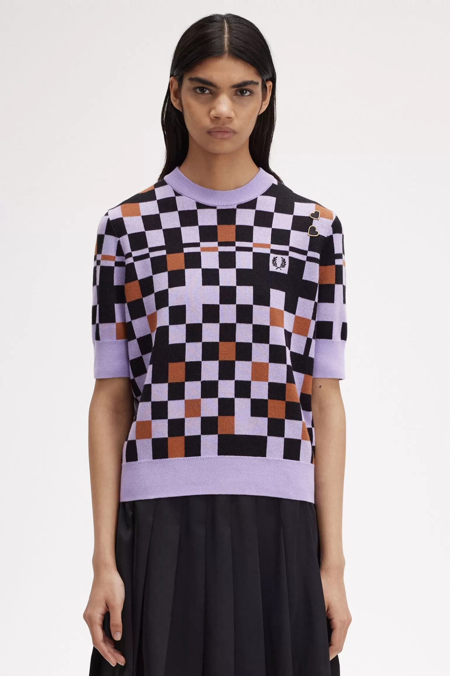Knitwear^Fred Perry Jacquard-Stricktop Ultraviolett