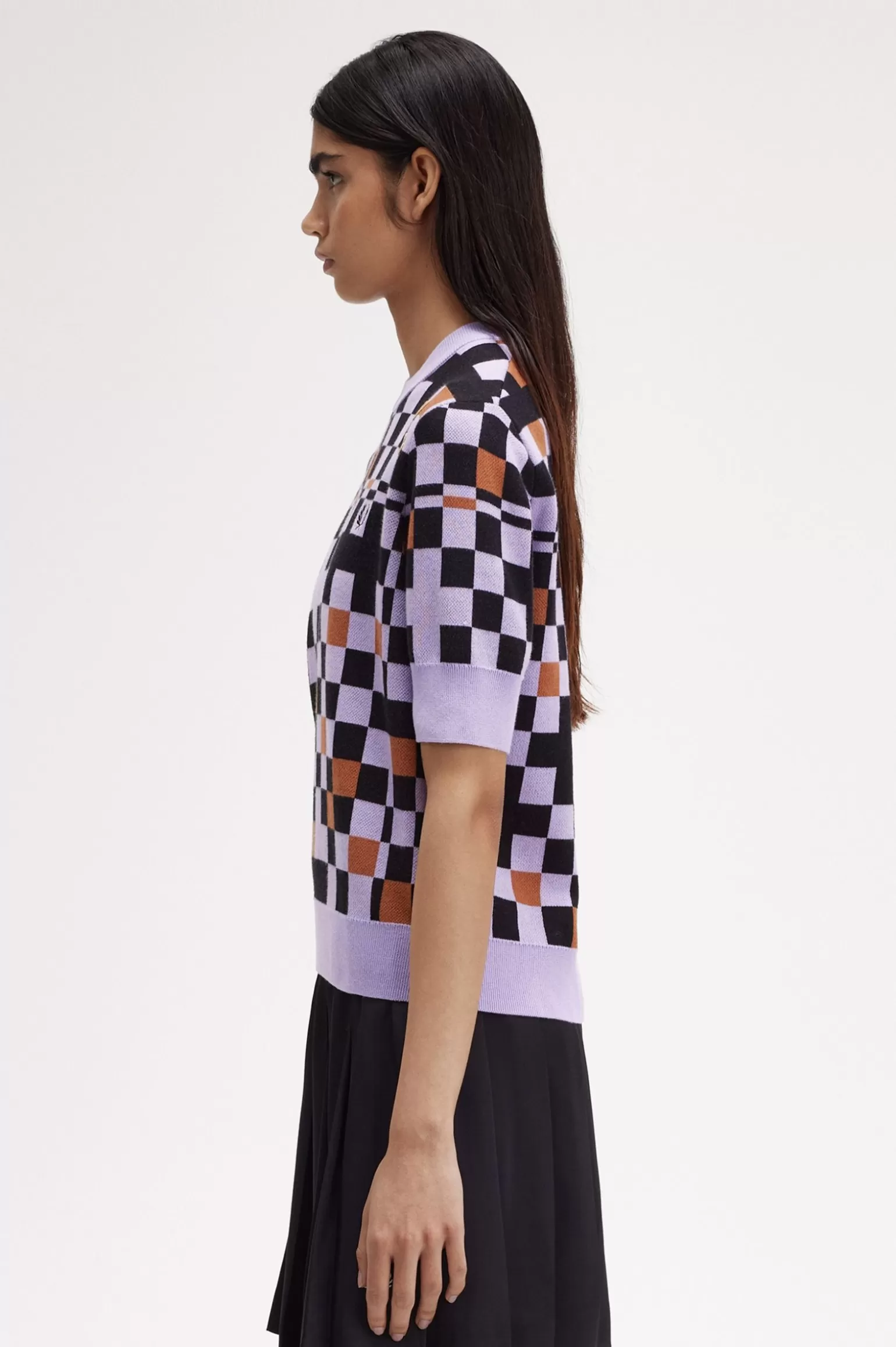 Knitwear^Fred Perry Jacquard-Stricktop Ultraviolett
