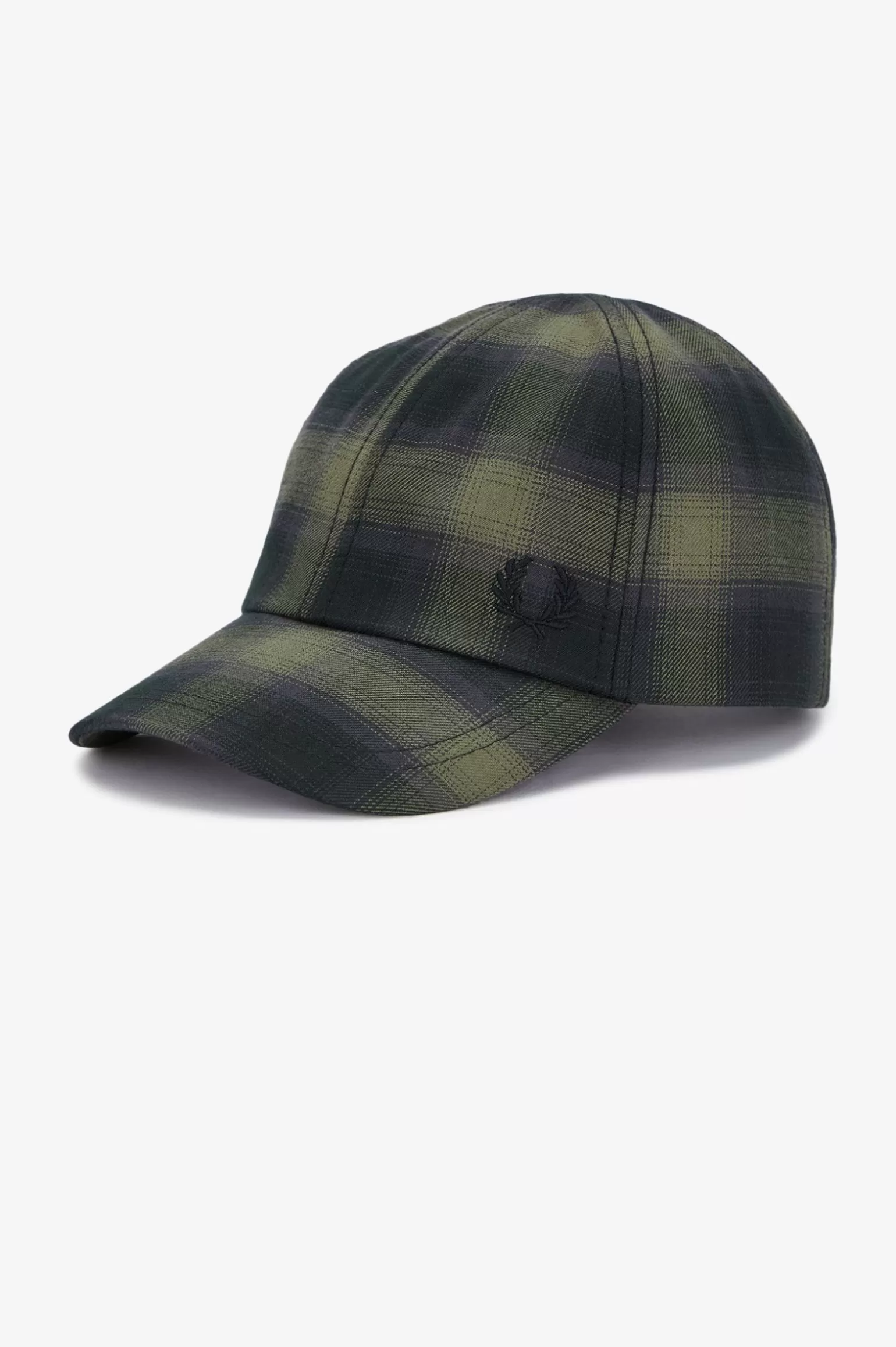 Accessoires | Accessoires^Fred Perry Kappe Mit Verschwommenem Karomuster Lorbeerkranzgrün