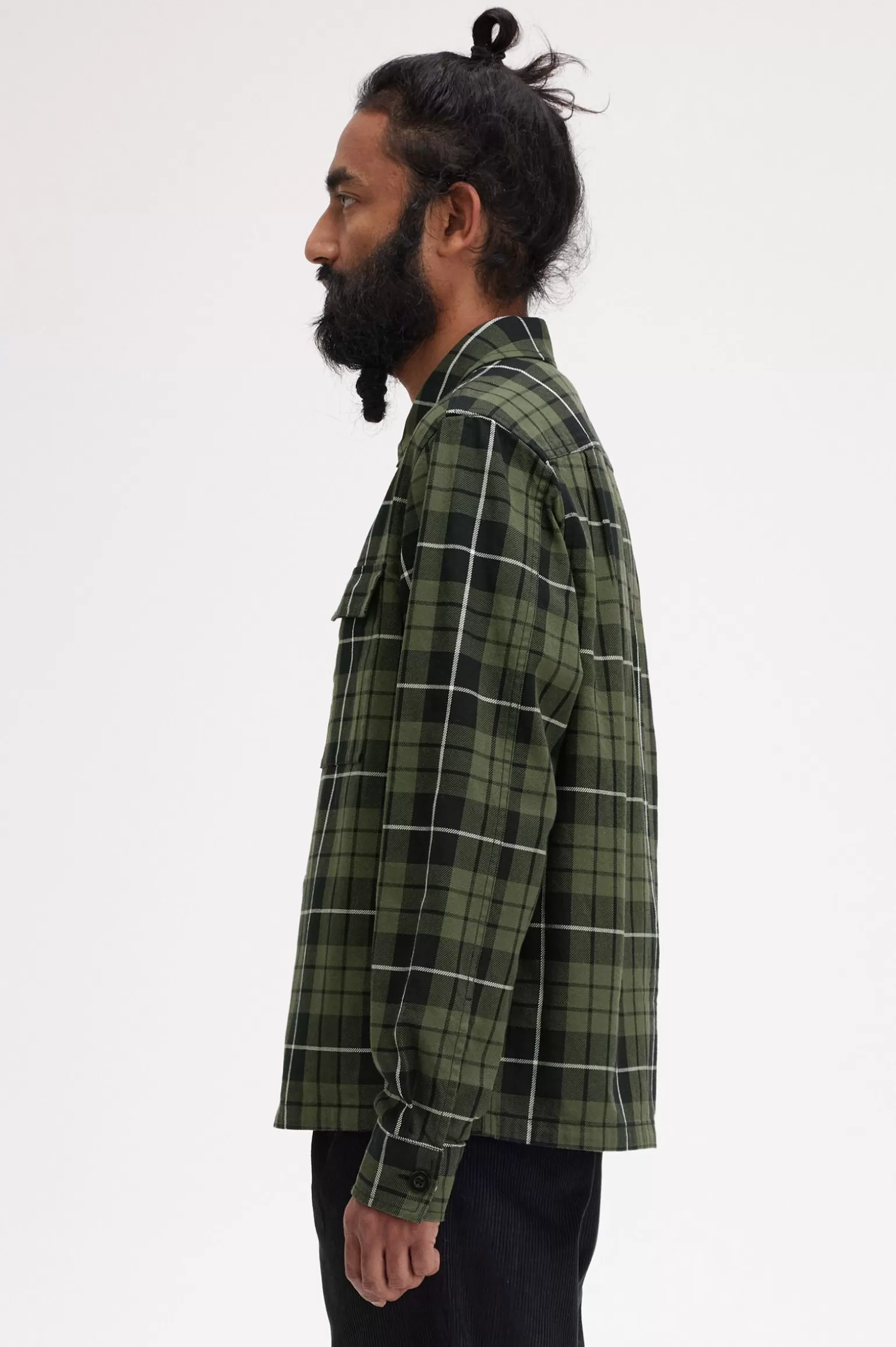 Hemdjacken | Hemden^Fred Perry Karierte Hemdjacke Lorbeerkranzgrün