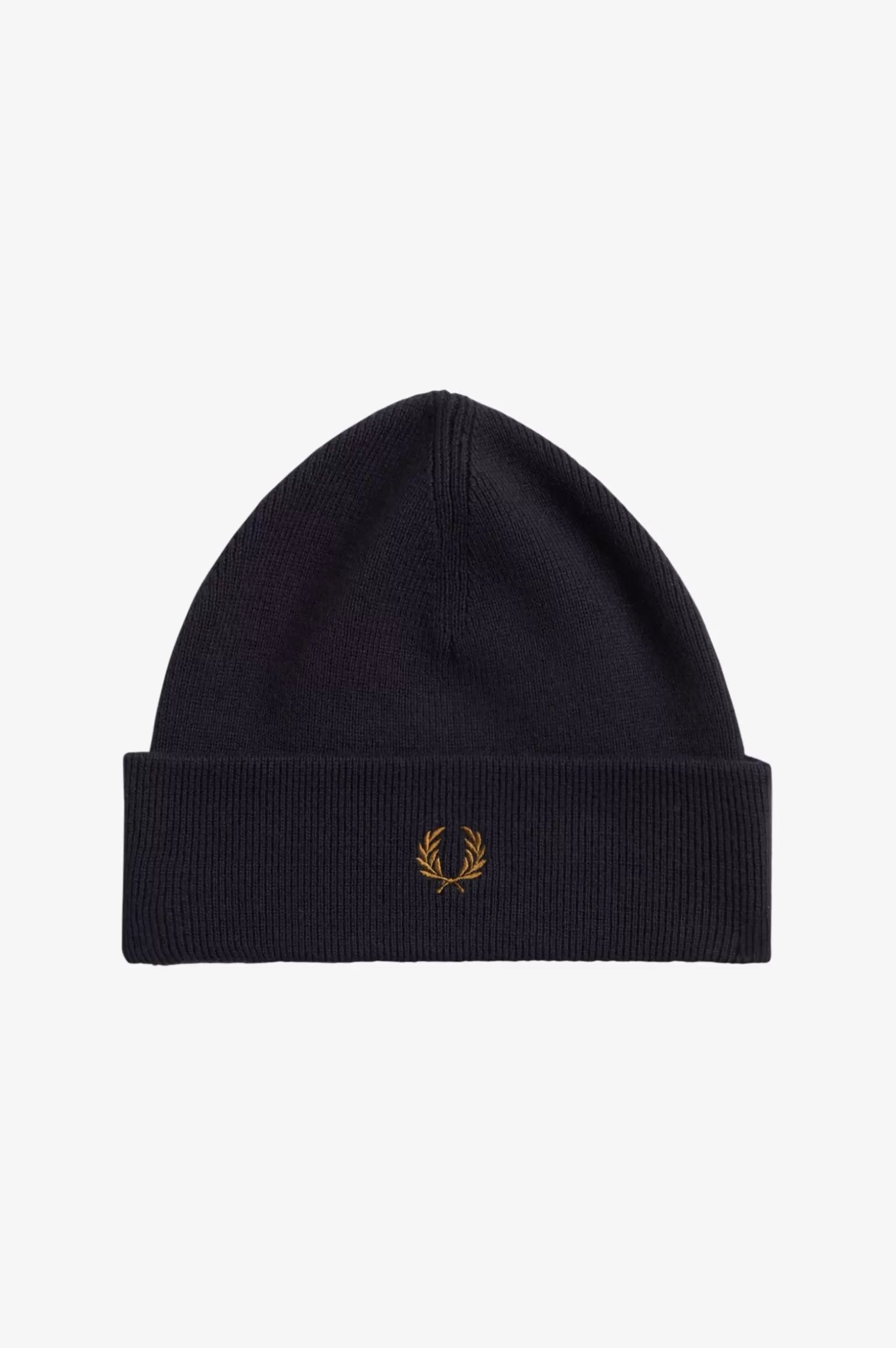 Accessoires | Accessoires^Fred Perry Klassische Beanie-Mütze Marineblau / Dunkles Karamell