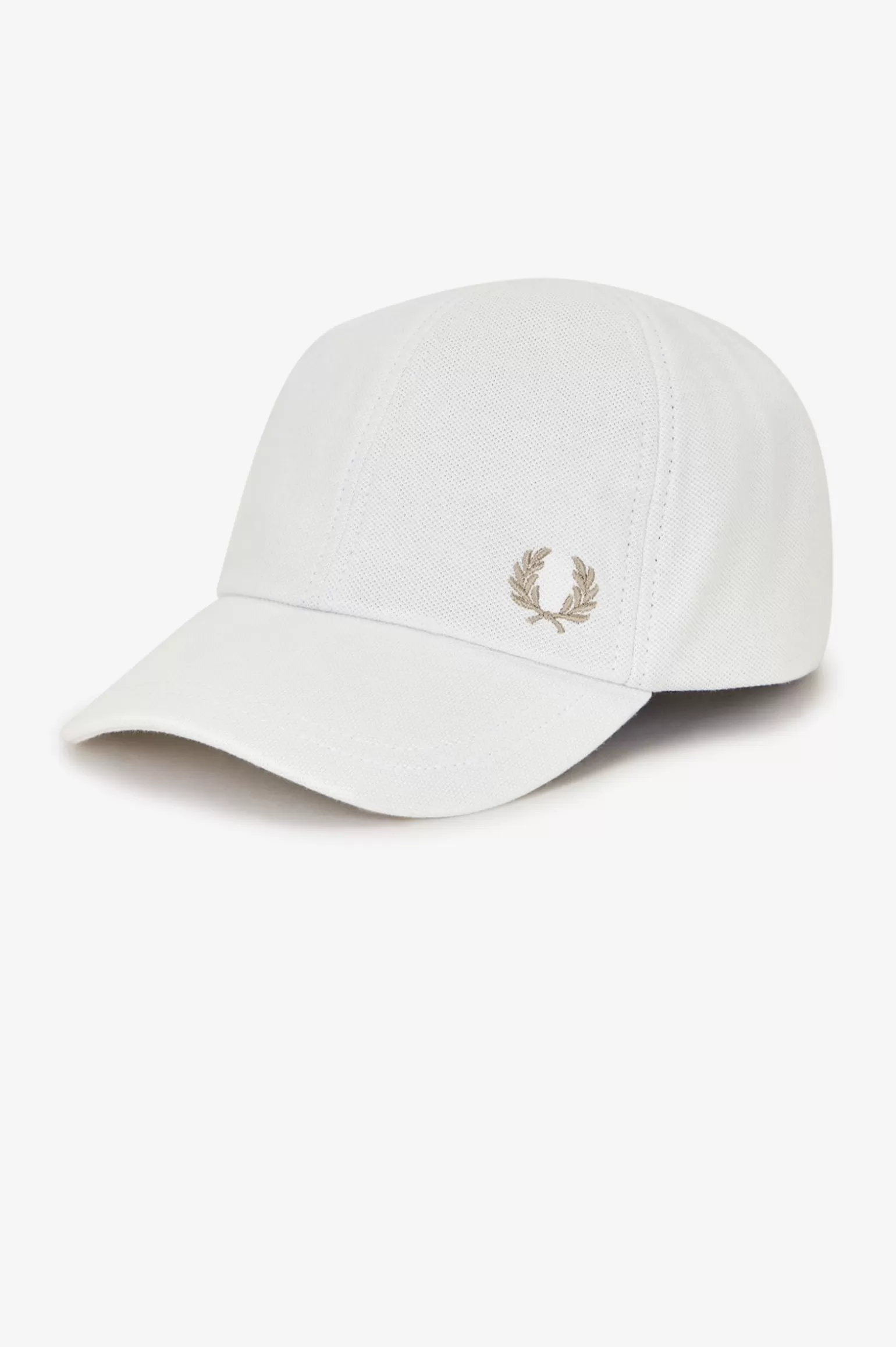 Accessoires | Accessoires^Fred Perry Klassische Schirmmütze Aus Baumwollpiqué Schneeweiß / Warmes Steingrau