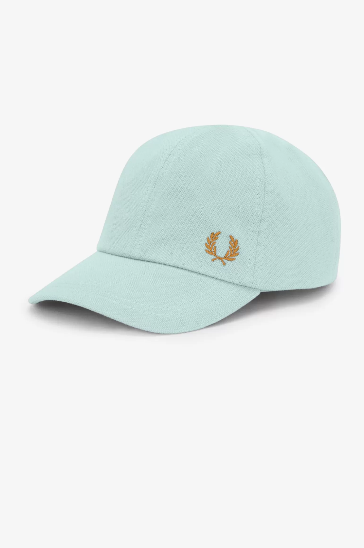 Accessoires | Accessoires^Fred Perry Klassische Schirmmütze Aus Baumwollpiqué Silberblau / Dunkles Karamell