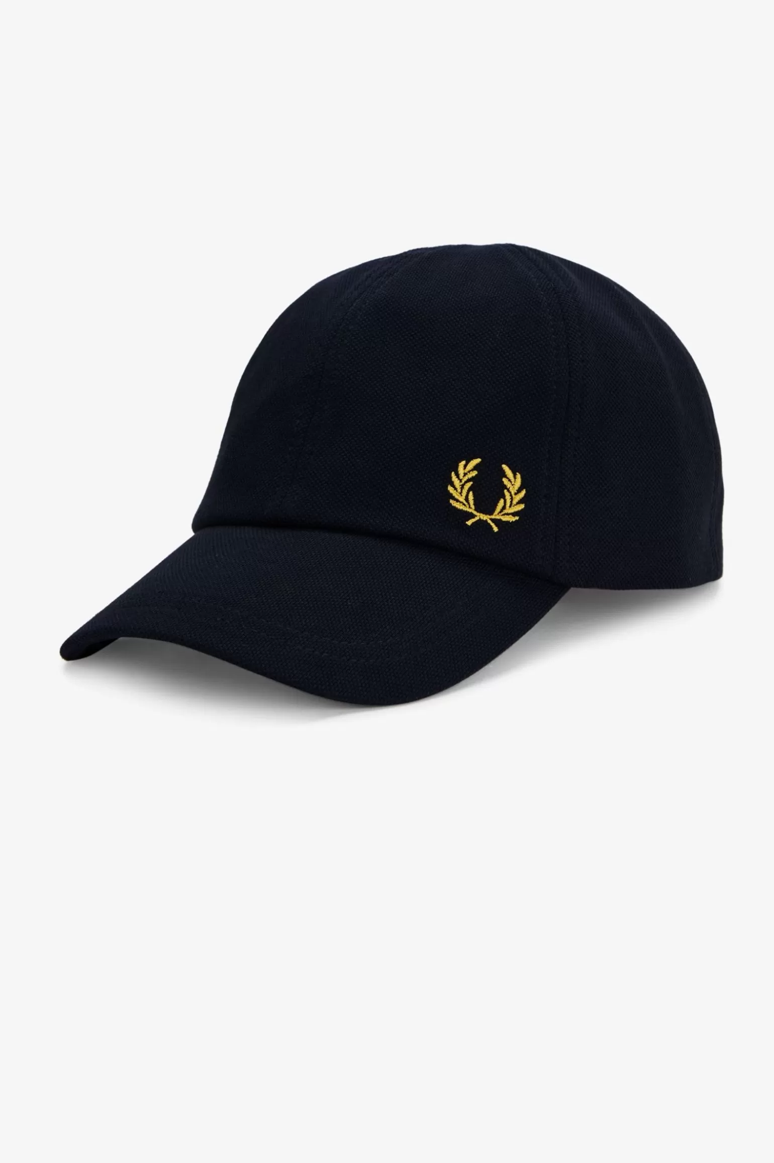 Accessoires | Accessoires^Fred Perry Klassische Schirmmütze Aus Baumwollpiqué Marineblau / Honigwabe