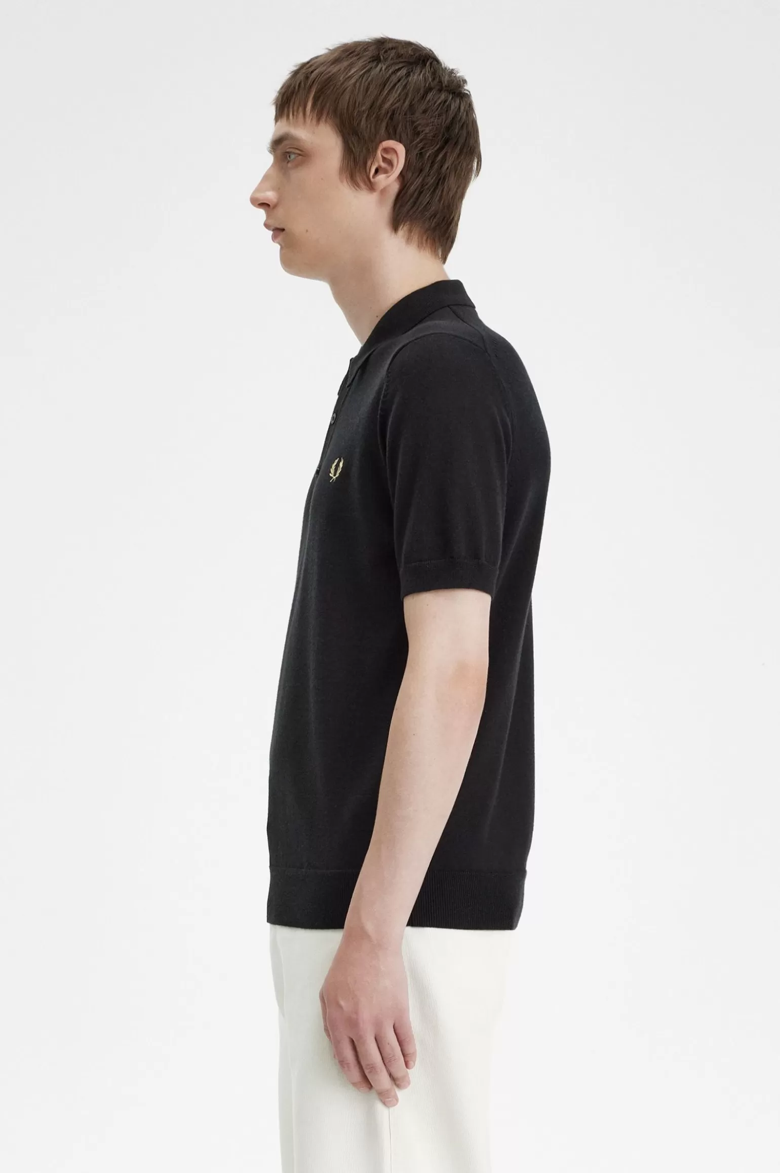 Poloshirts | Knitwear^Fred Perry Klassisches Strickhemd Schwarz
