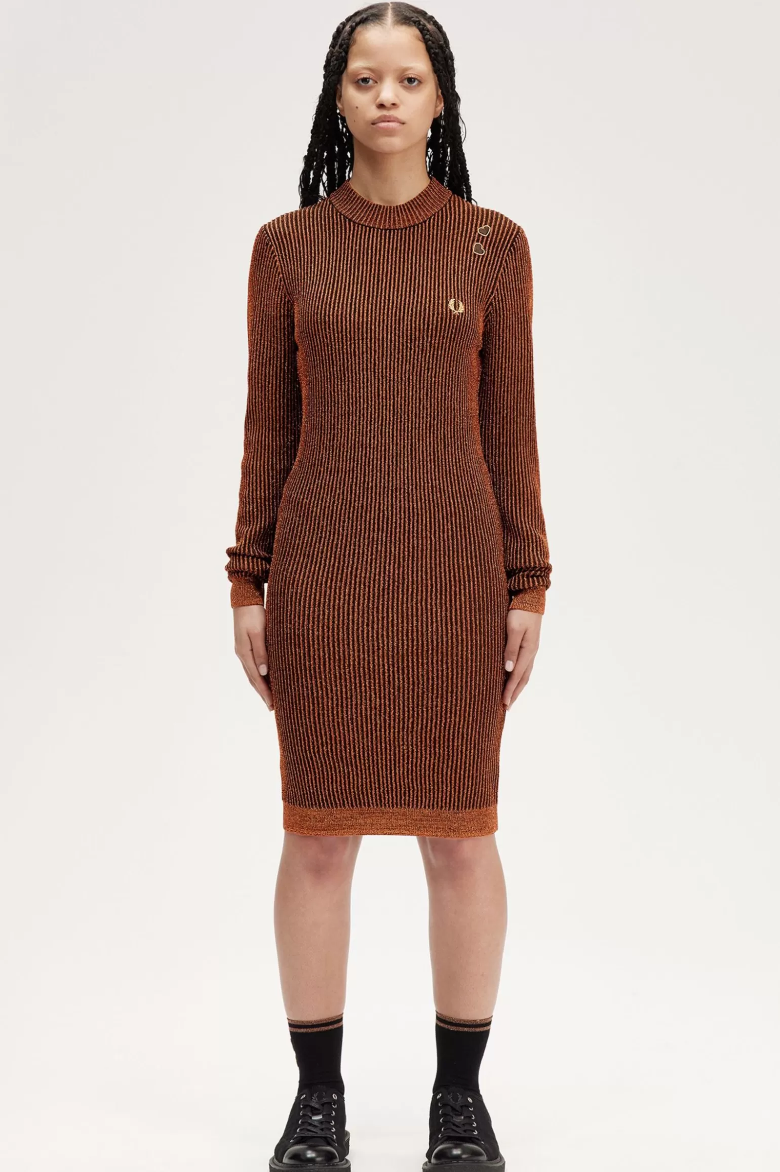 Kleider^Fred Perry Kleid Mit Stehkragen Marmelade