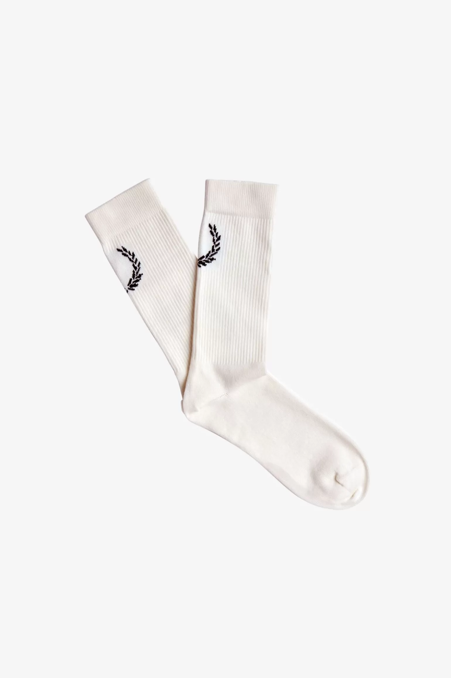 Accessoires | Accessoires^Fred Perry Laurel Wreath Jacquard-Socken Schneeweiß/Schwarz