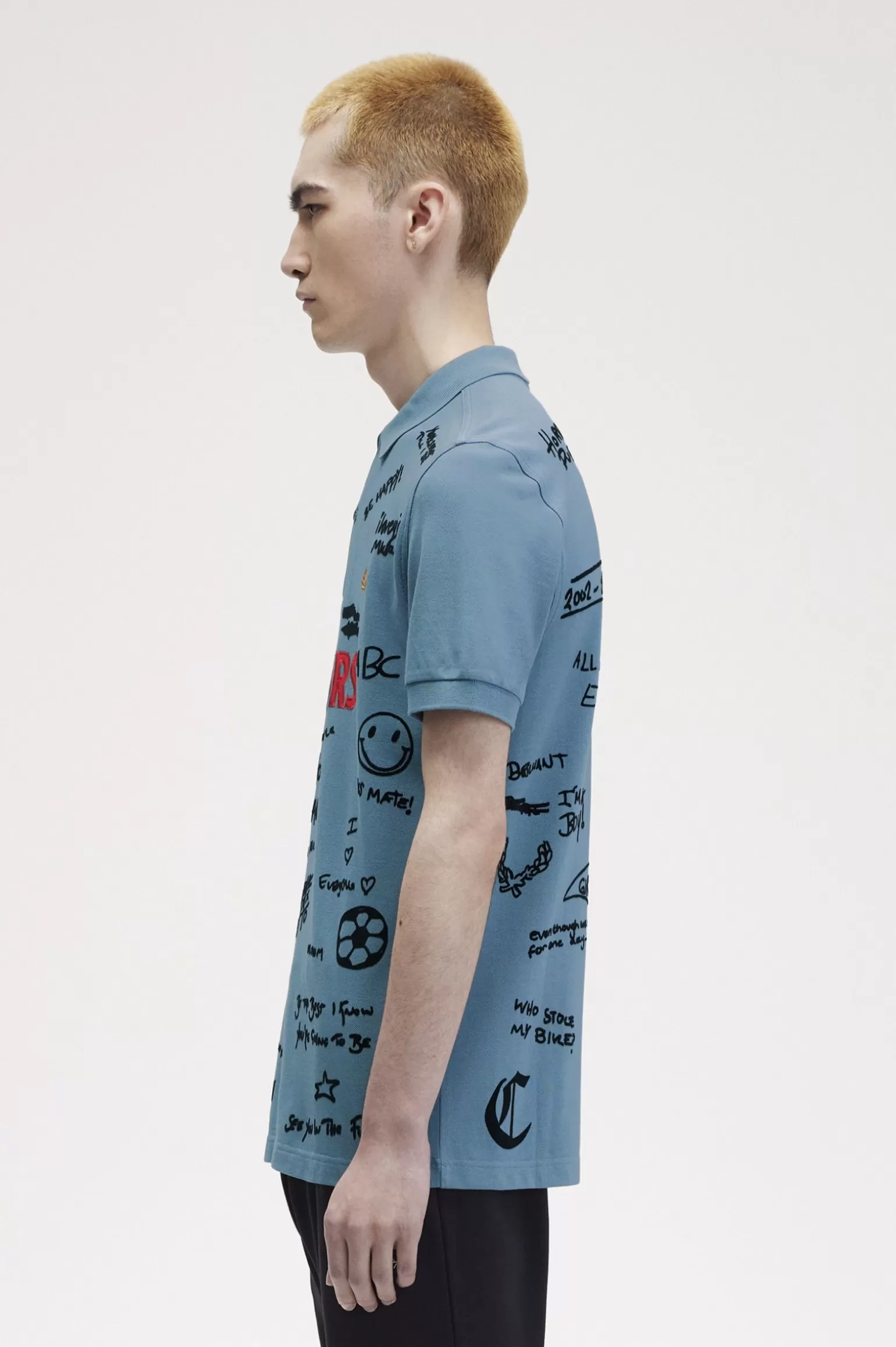 Poloshirts^Fred Perry Leavers Poloshirt Aschenblau