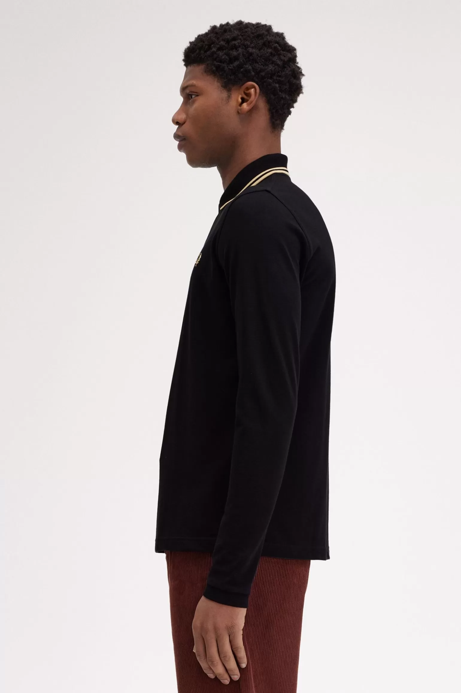 Poloshirts^Fred Perry M1212 Schwarz / Champagner / Champagner