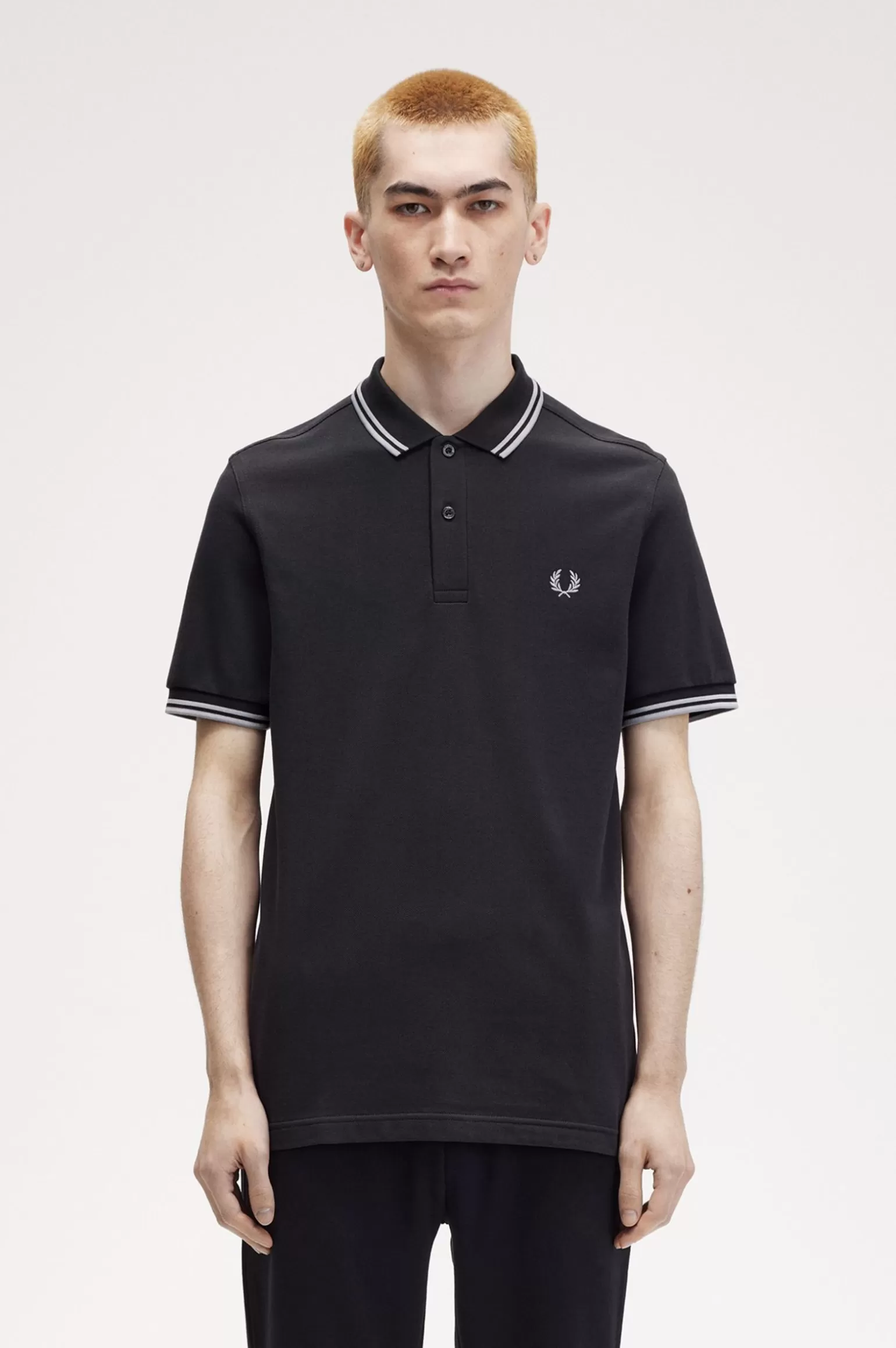Poloshirts^Fred Perry M3600 Anthrazitgrau / Kalkstein / Kalkstein
