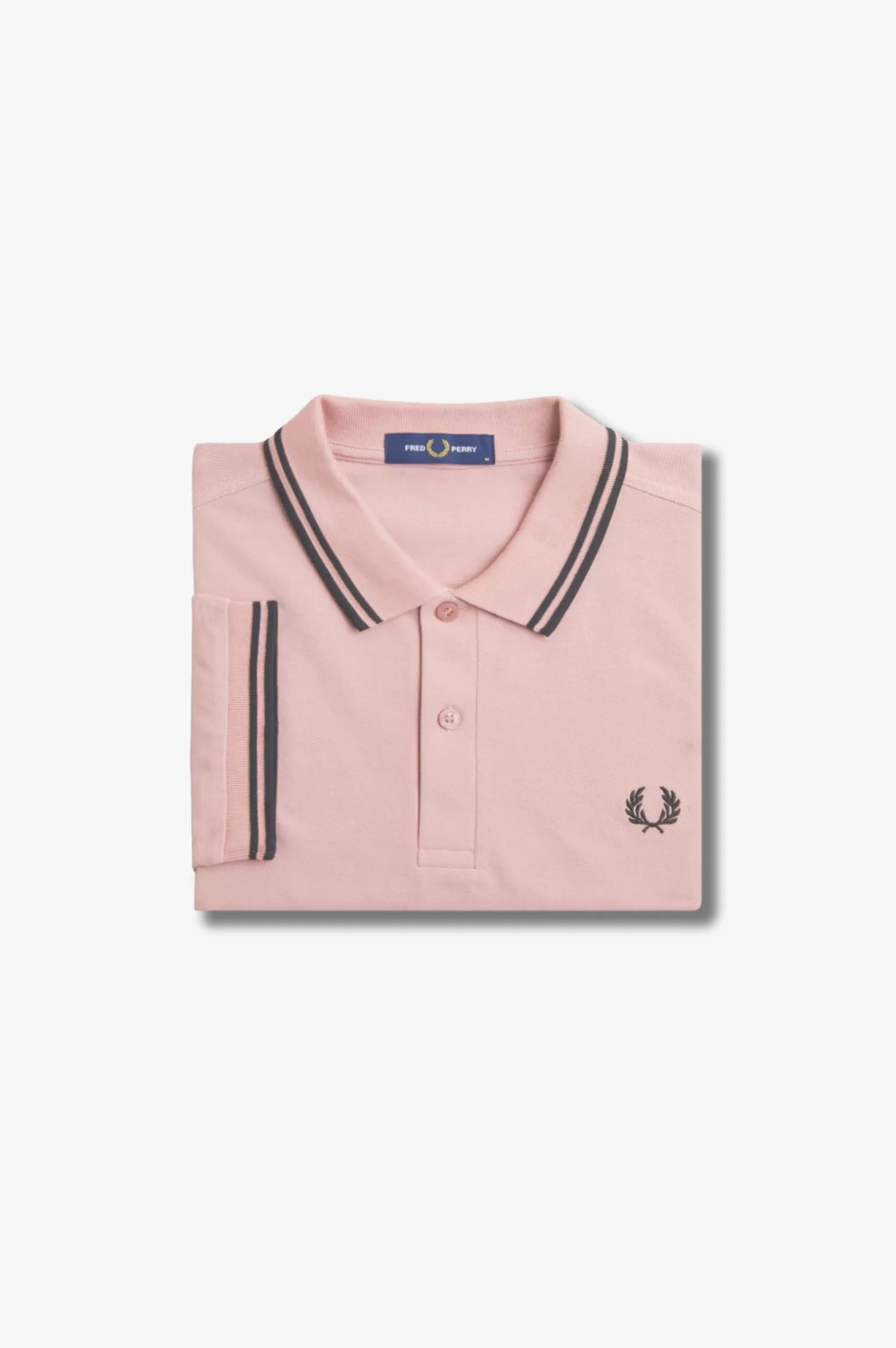 Poloshirts^Fred Perry M3600 Staubrosépink / Schwarz