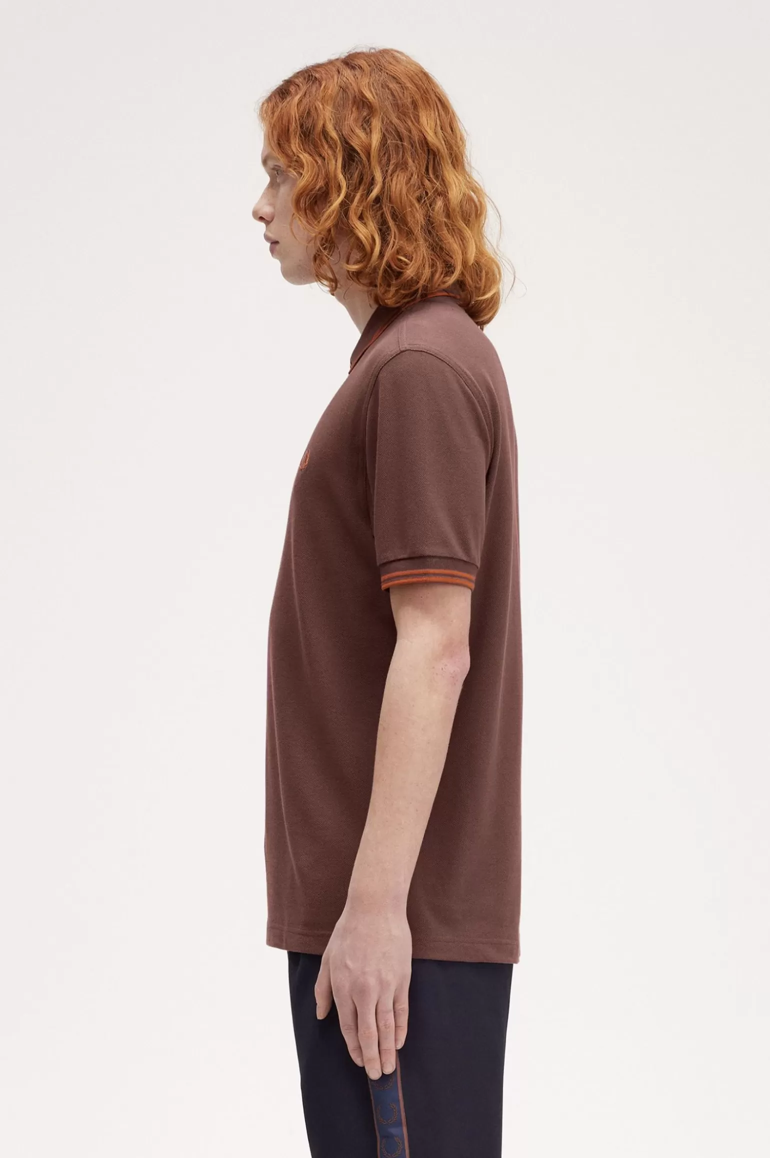 Poloshirts^Fred Perry M3600 Carrington Road Brick / Nussbraune / Nussbraune