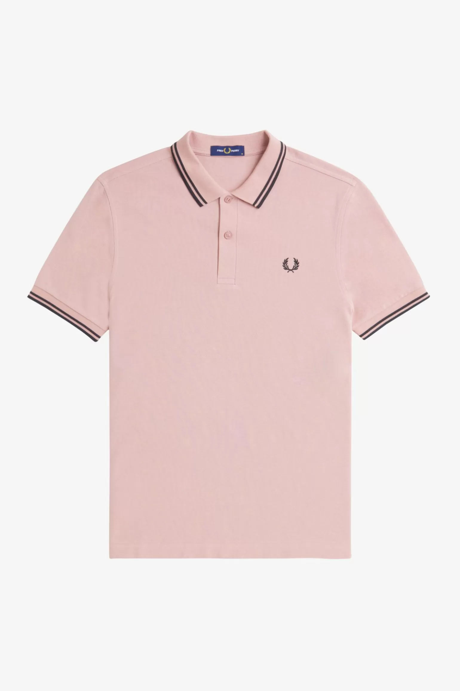 Poloshirts^Fred Perry M3600 Staubrosépink / Schwarz