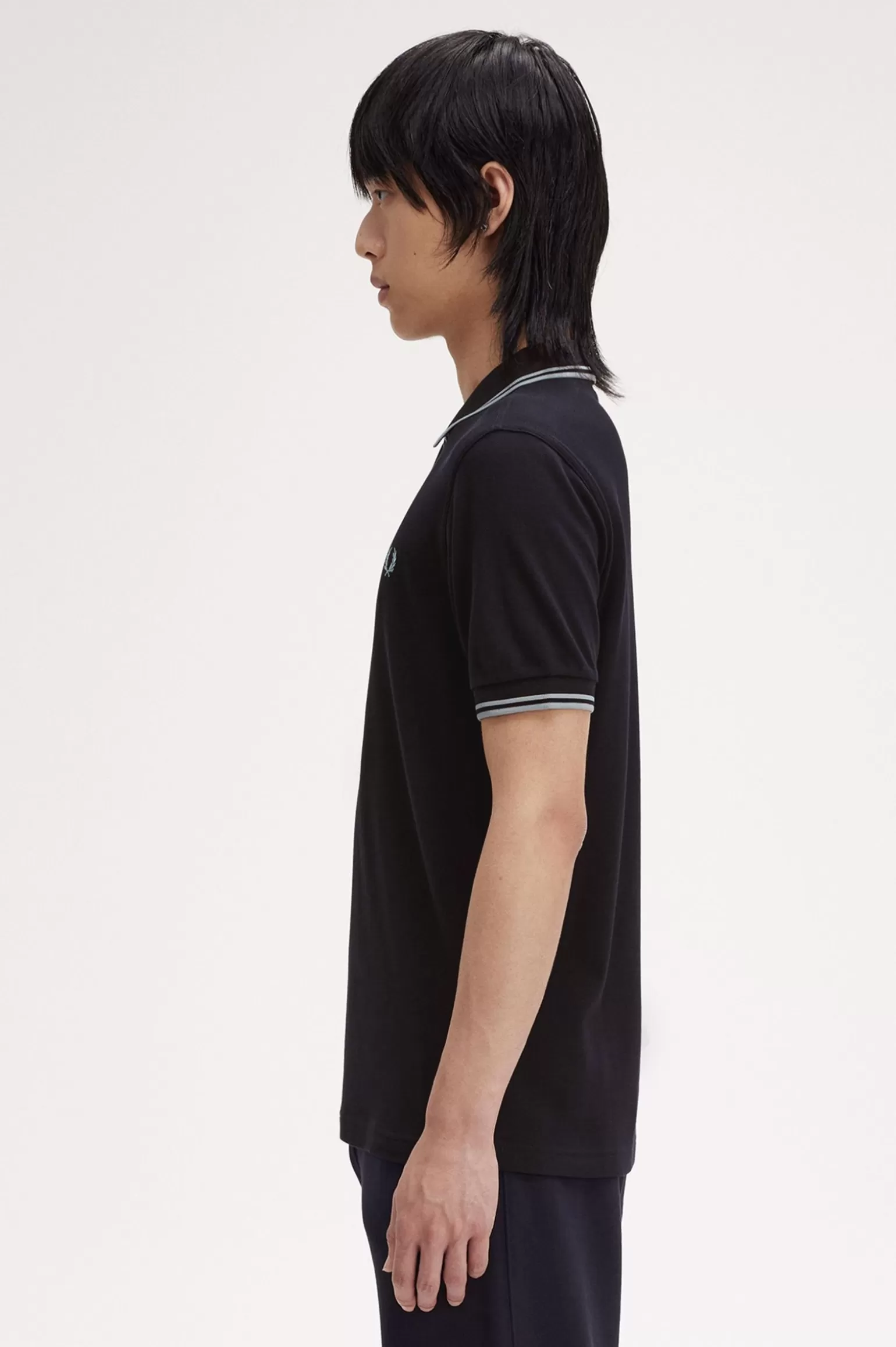 Poloshirts^Fred Perry M3600 Marineblau / Silberblau / Silberblau