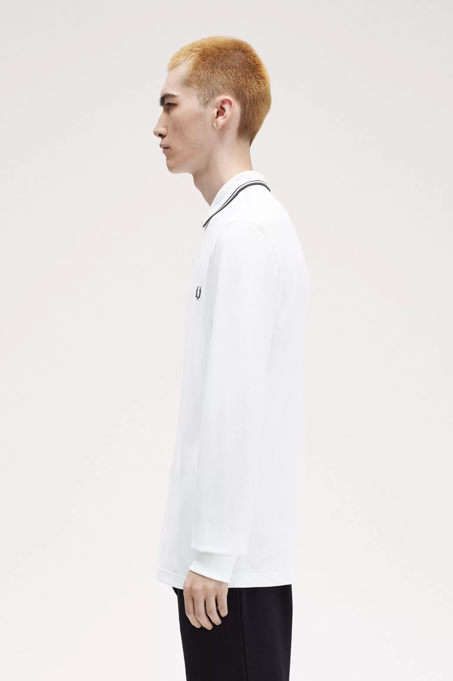 Poloshirts^Fred Perry M3636 Weiß / Schwarz / Schwarz