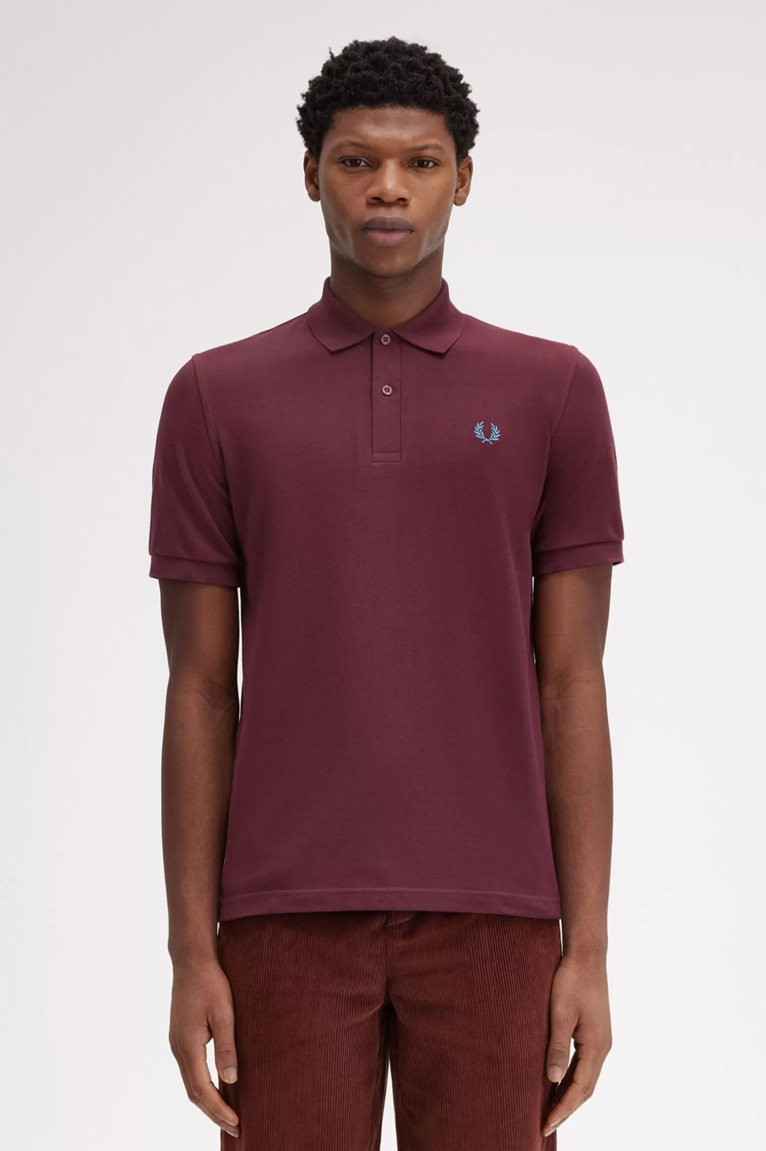 Poloshirts^Fred Perry M3 Bordeaux / Runaway Bay Ocean