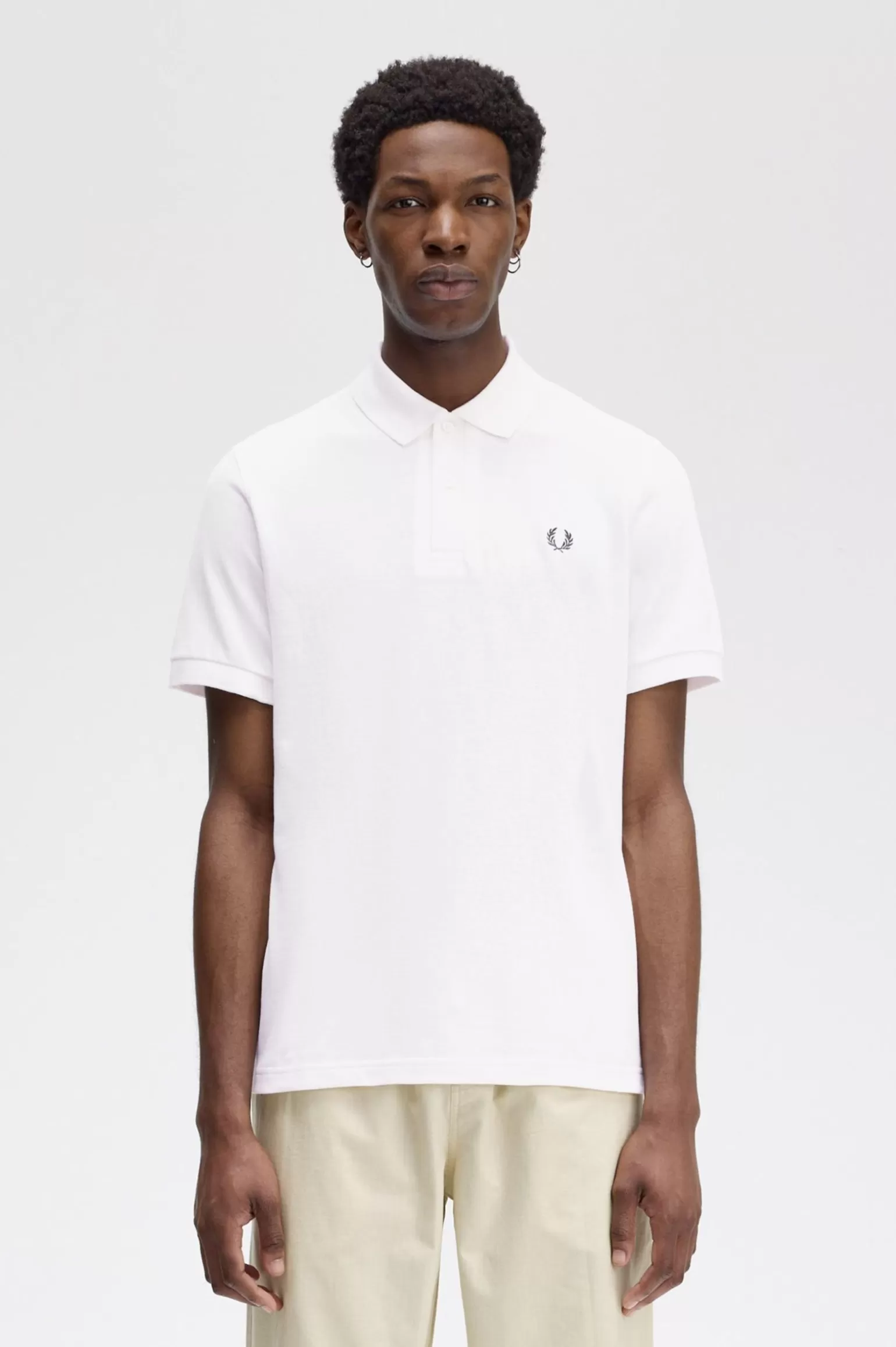 Poloshirts^Fred Perry M3 Weiß / Marineblau